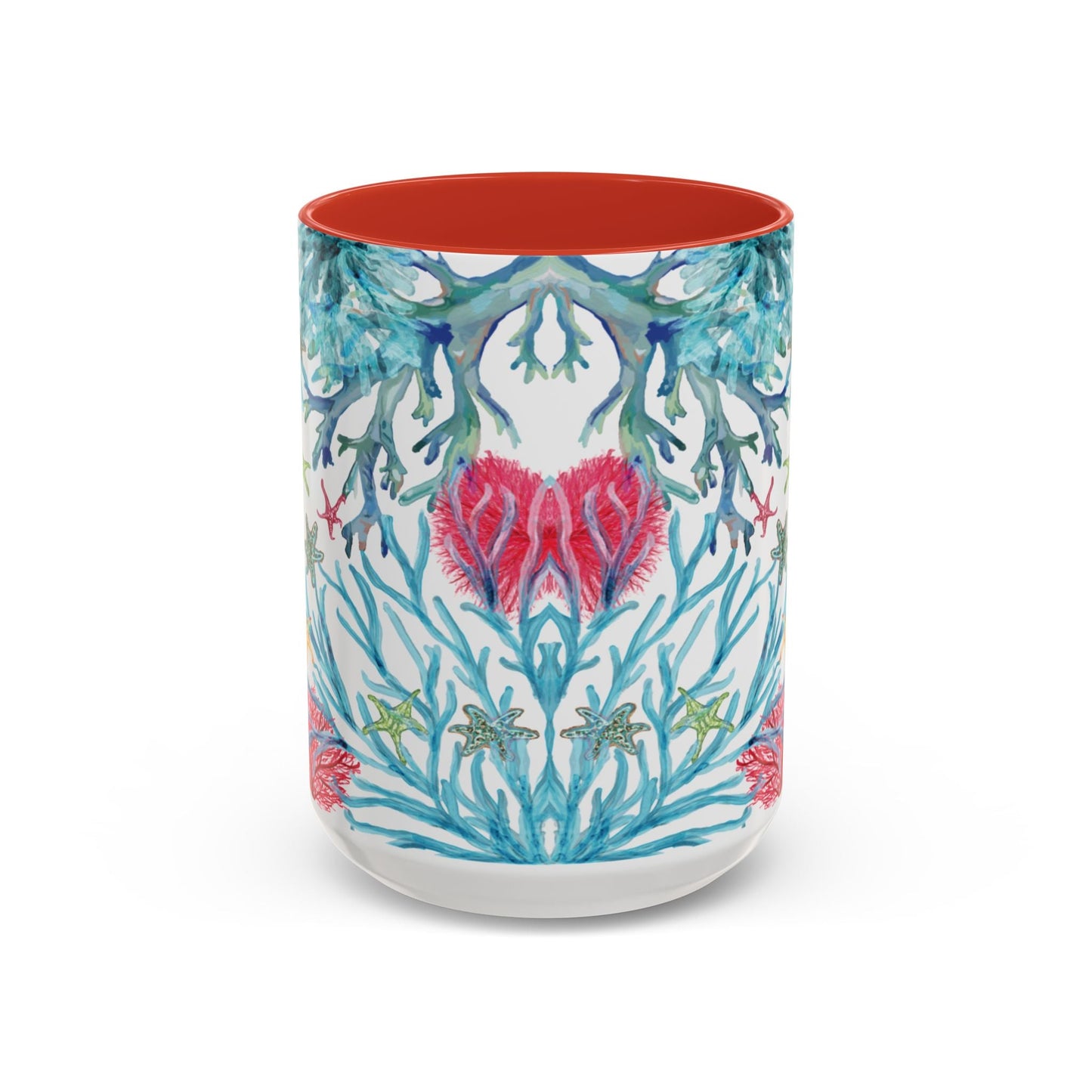 Ocean - Inspired Two Tone Ceramic Mug - 11 oz & 15 oz - Blue Cava