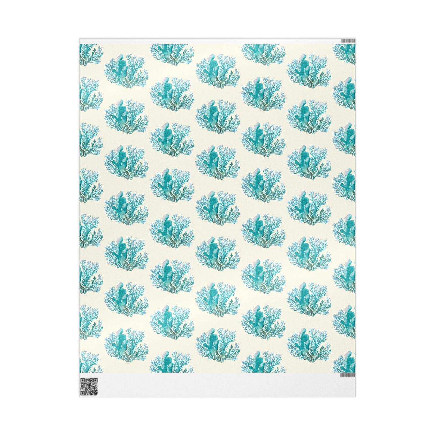 Ocean - Inspired Wrapping Paper for Coastal Gifts - Blue Cava
