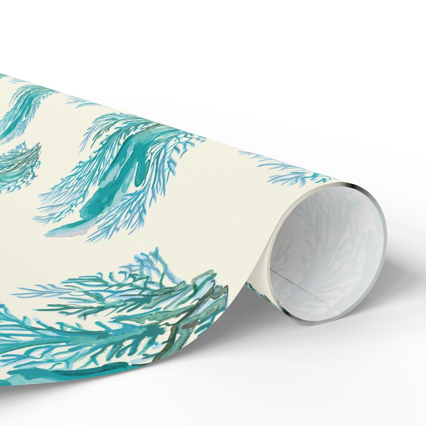 Ocean - Inspired Wrapping Paper for Coastal Gifts - Blue Cava