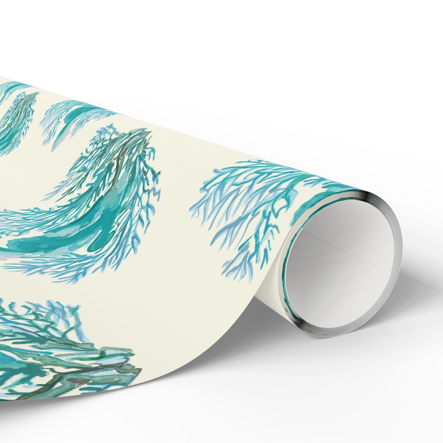 Ocean - Inspired Wrapping Paper for Coastal Gifts - Blue Cava