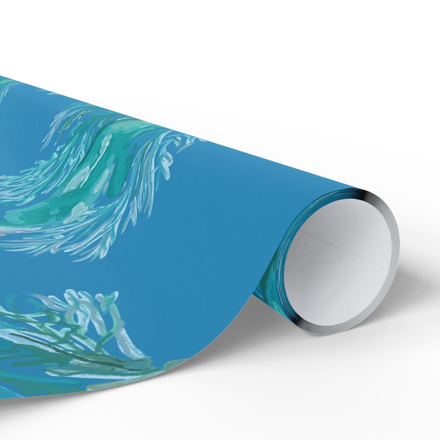 Ocean - Inspired Wrapping Paper for Eco - Friendly Gifts - Blue Cava