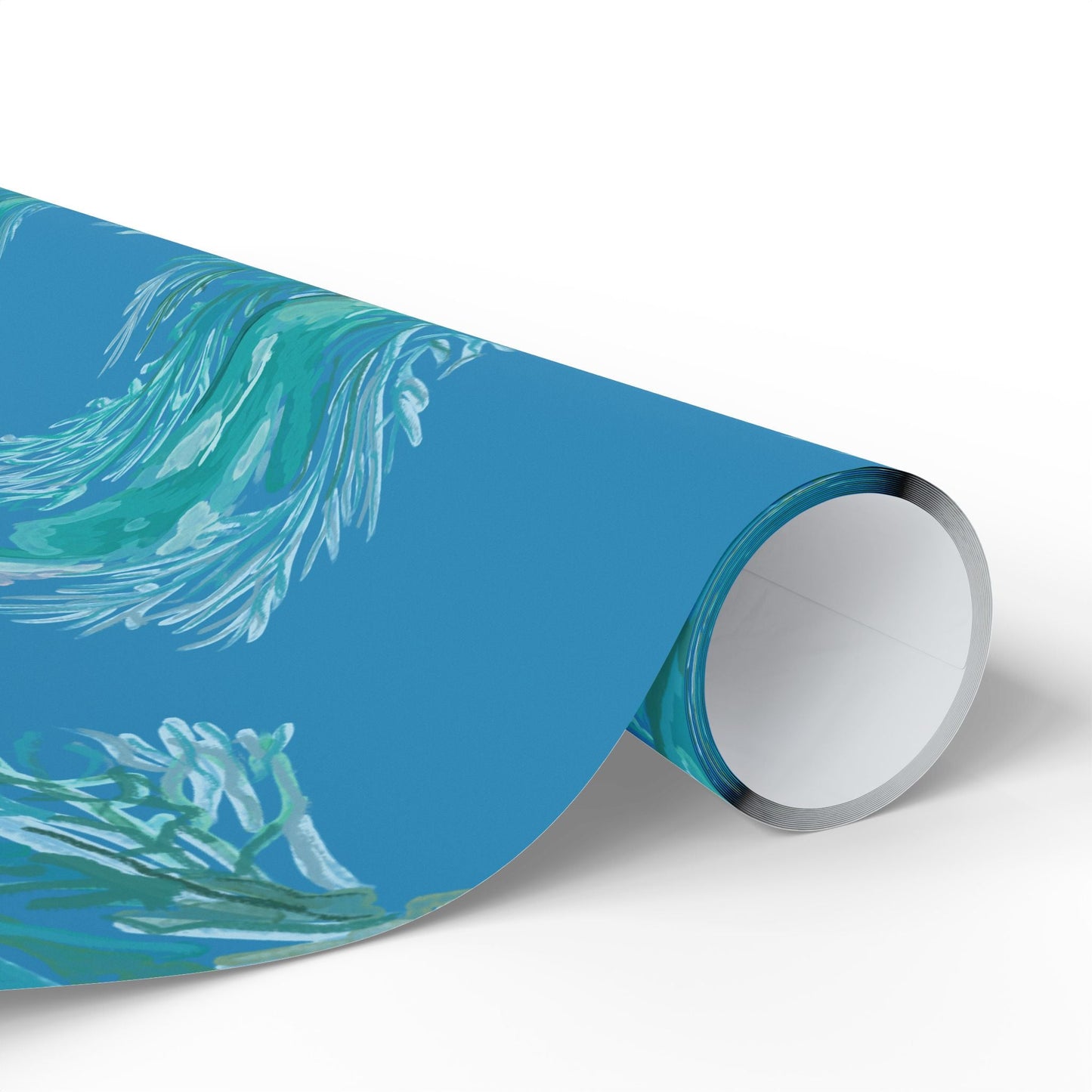 Ocean - Inspired Wrapping Paper for Eco - Friendly Gifts - Blue Cava