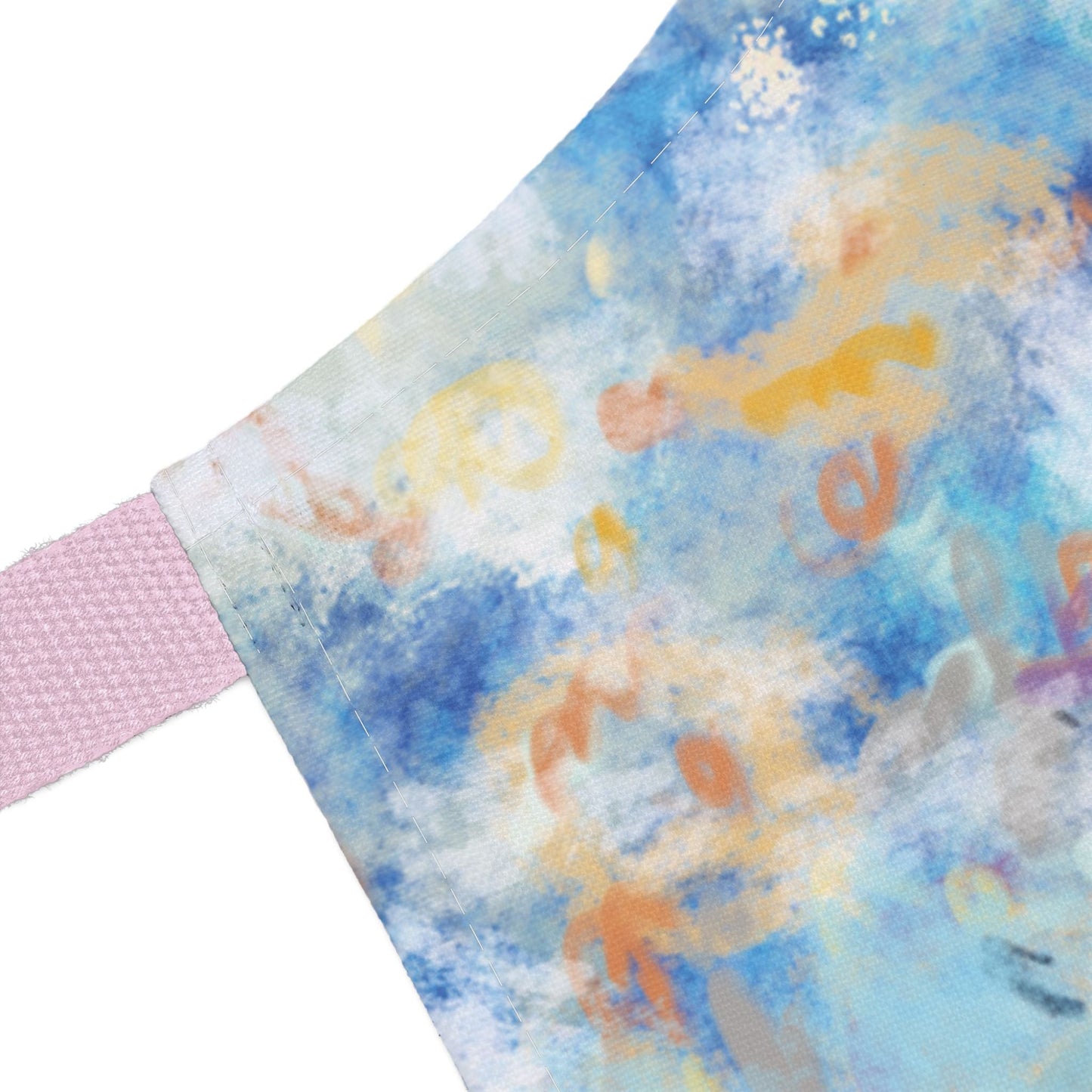 Ocean Wave Art Aprons with Color Straps - Perfect for Chefs and Home Cooks - Blue Cava