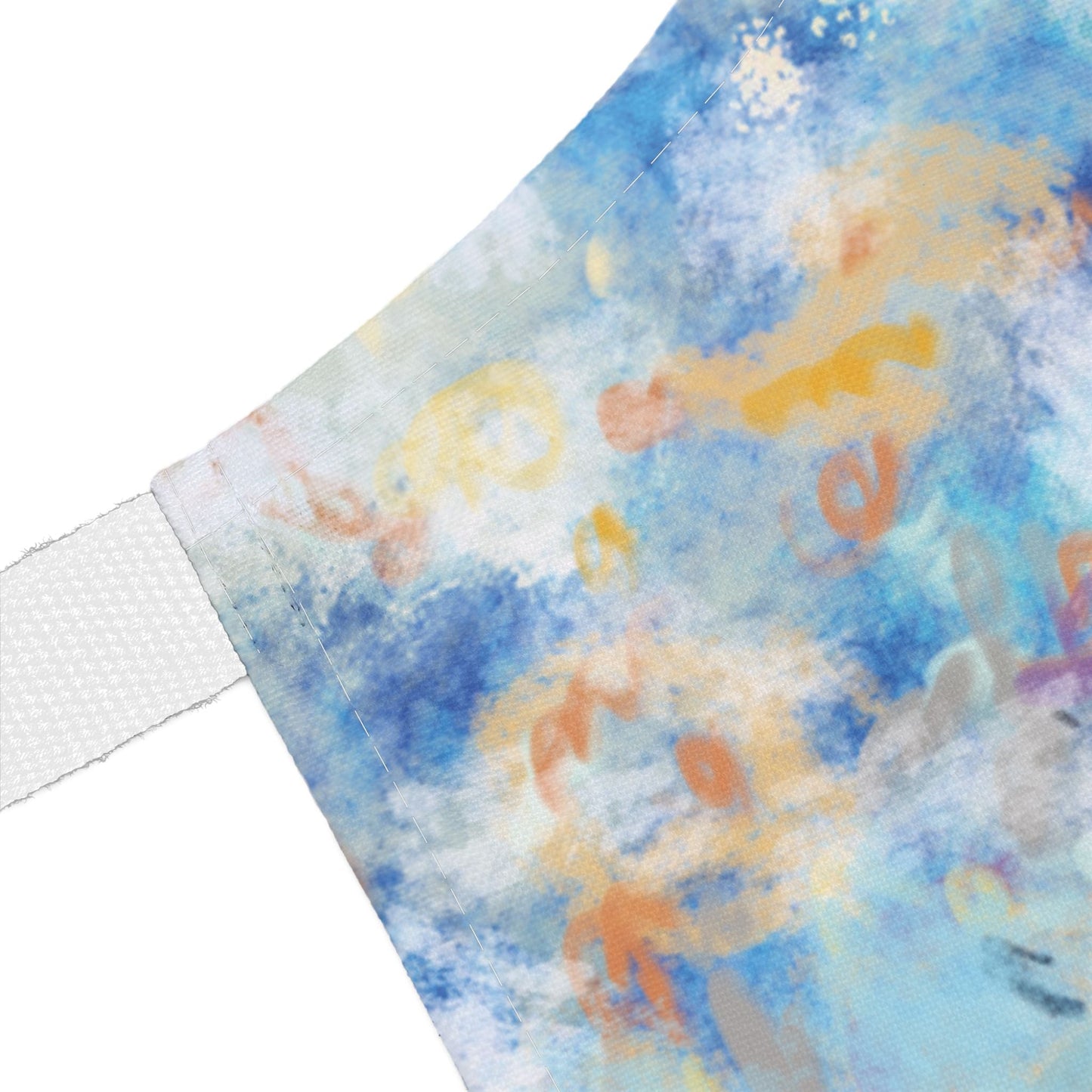 Ocean Wave Art Aprons with Color Straps - Perfect for Chefs and Home Cooks - Blue Cava
