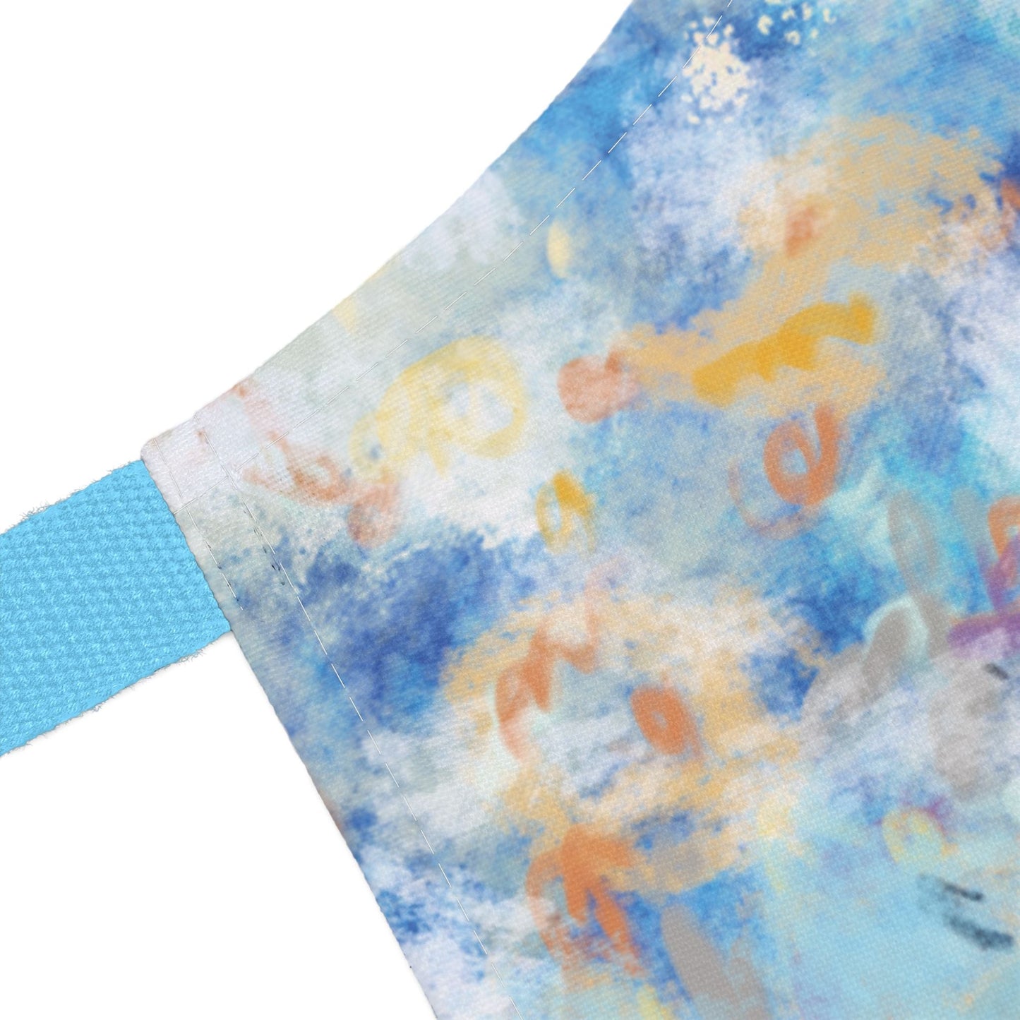 Ocean Wave Art Aprons with Color Straps - Perfect for Chefs and Home Cooks - Blue Cava