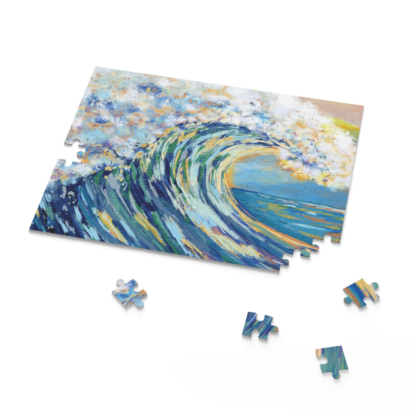 Ocean Wave Puzzles - (120, 252, 500 - Piece) - Blue Cava