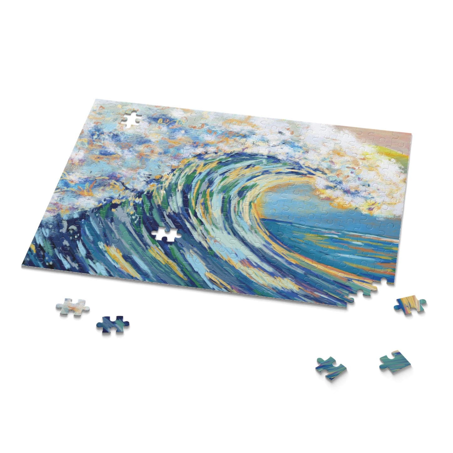 Ocean Wave Puzzles - (120, 252, 500 - Piece) - Blue Cava