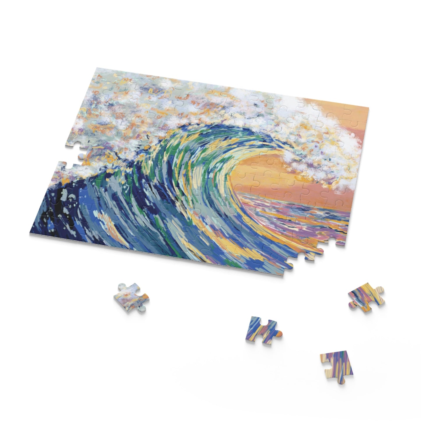 Ocean Waves Puzzles - Blue Cava
