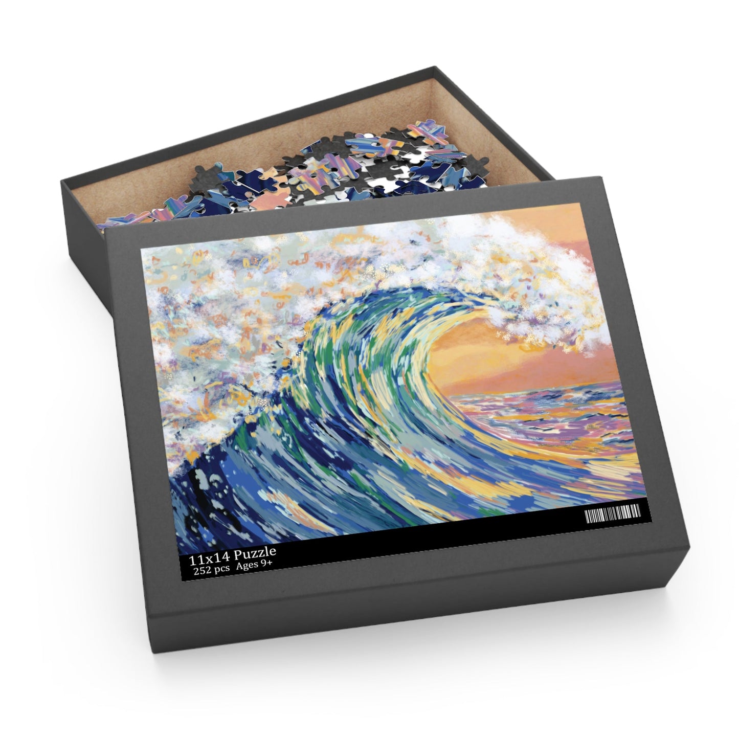 Ocean Waves Puzzles - Blue Cava