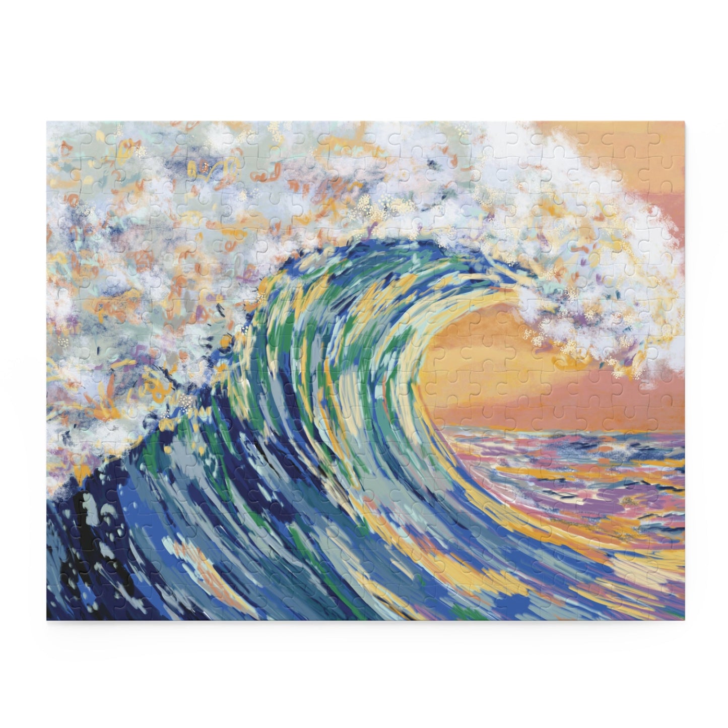 Ocean Waves Puzzles - Blue Cava