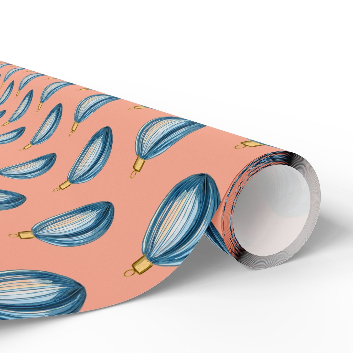 Ornament Striped Wrapping Papers - Blue Cava