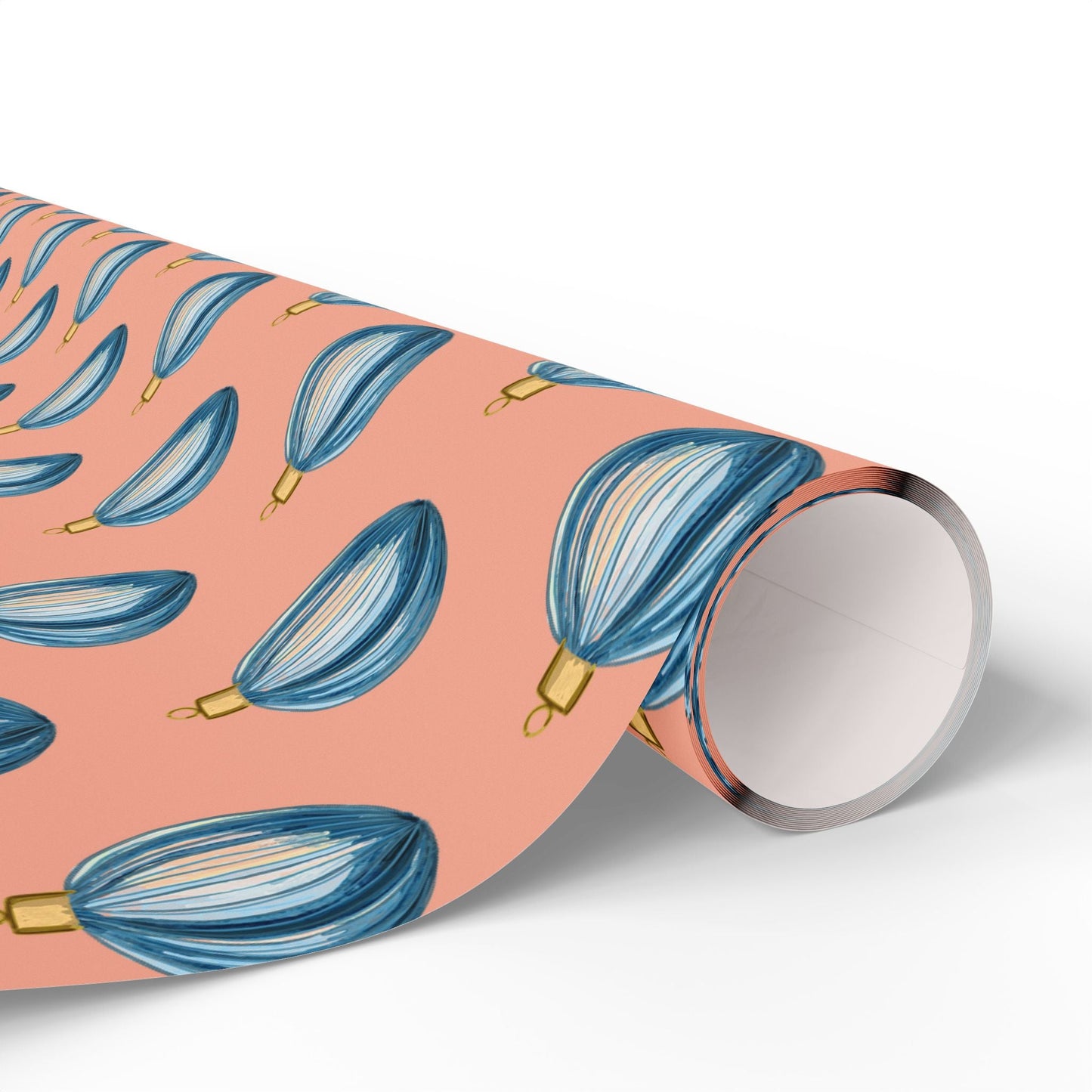 Ornament Striped Wrapping Papers - Blue Cava