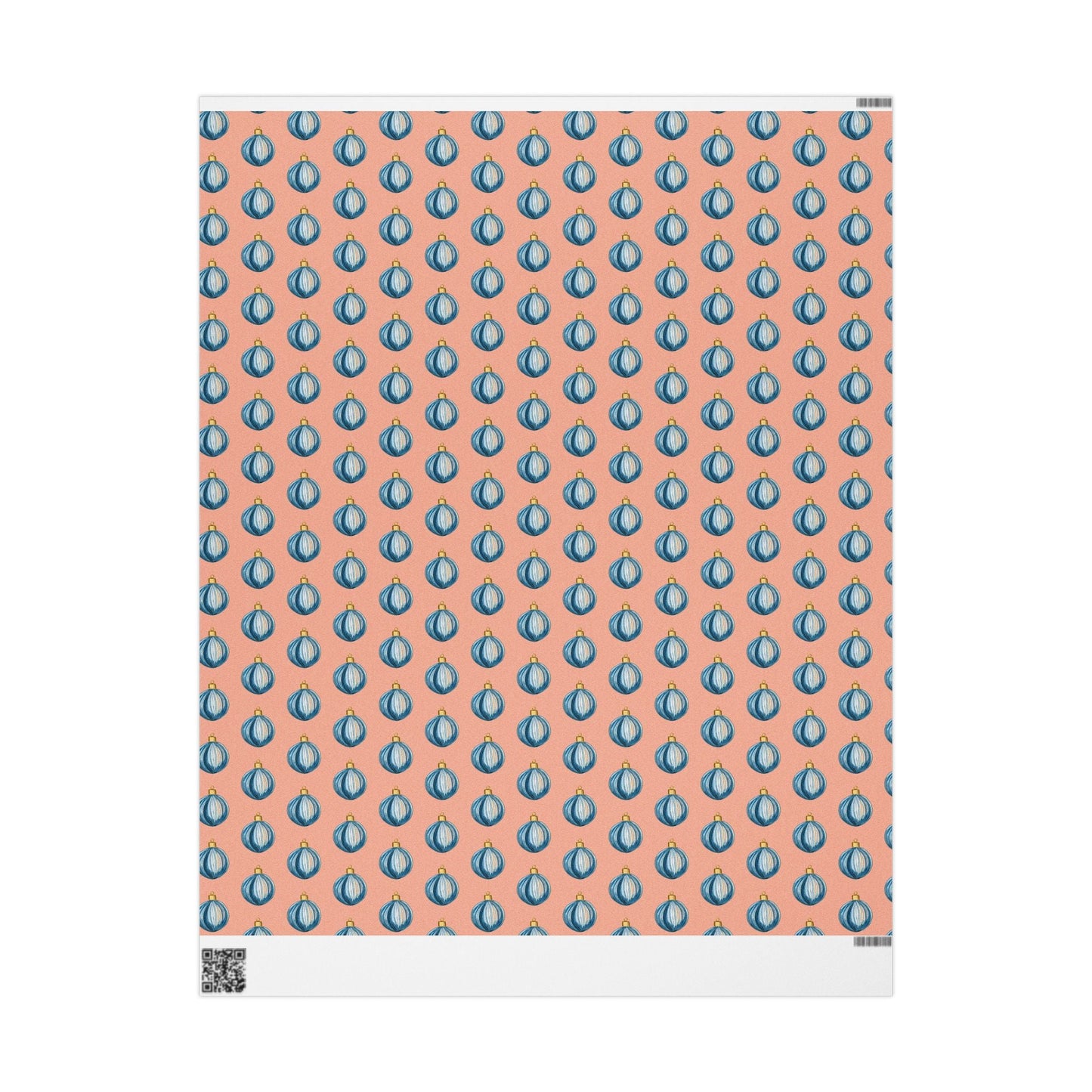 Ornament Striped Wrapping Papers - Blue Cava