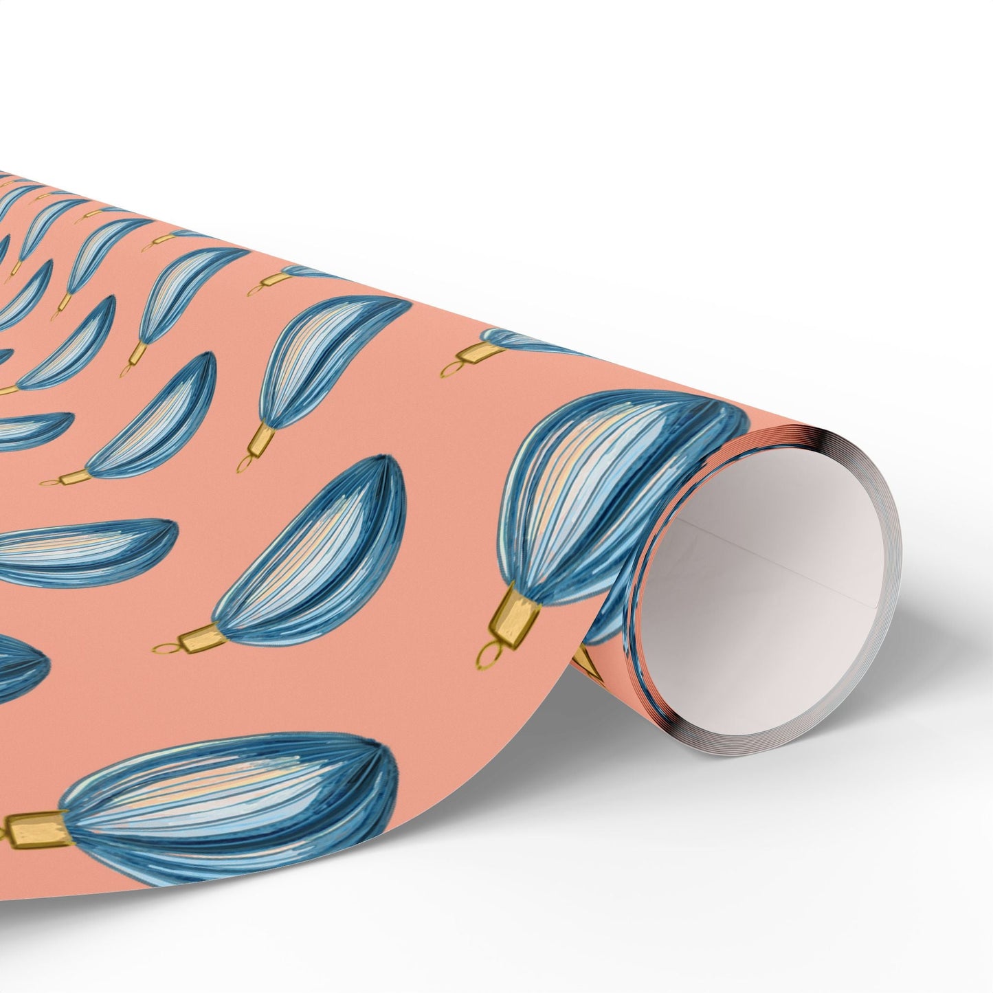 Ornament Striped Wrapping Papers - Blue Cava