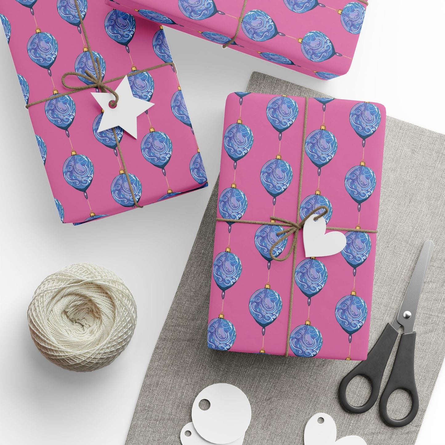 Ornamental Wrapping Papers - Blue Cava
