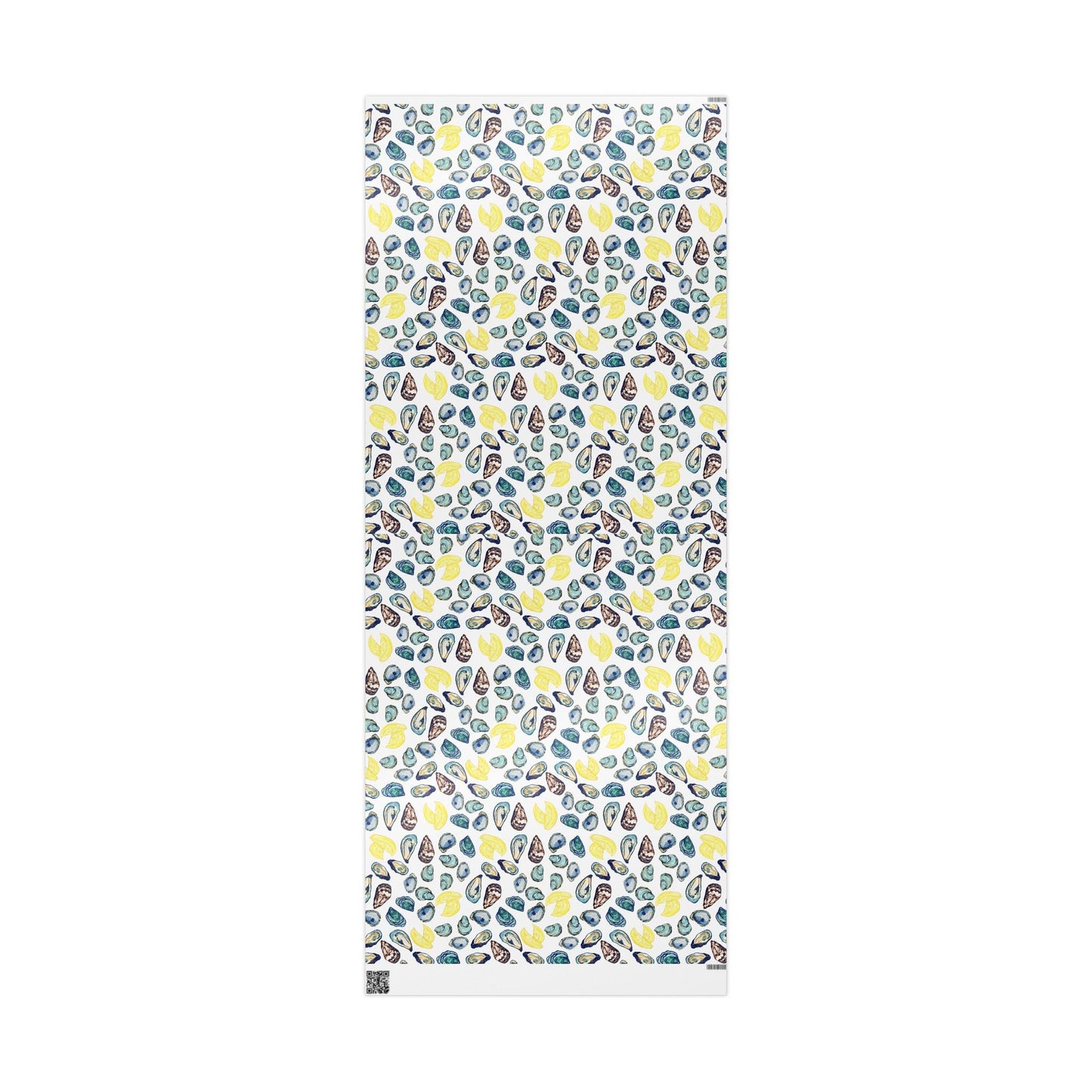 Oyster - Inspired Wrapping Paper | Eco - Friendly Gift Wrap - Blue Cava