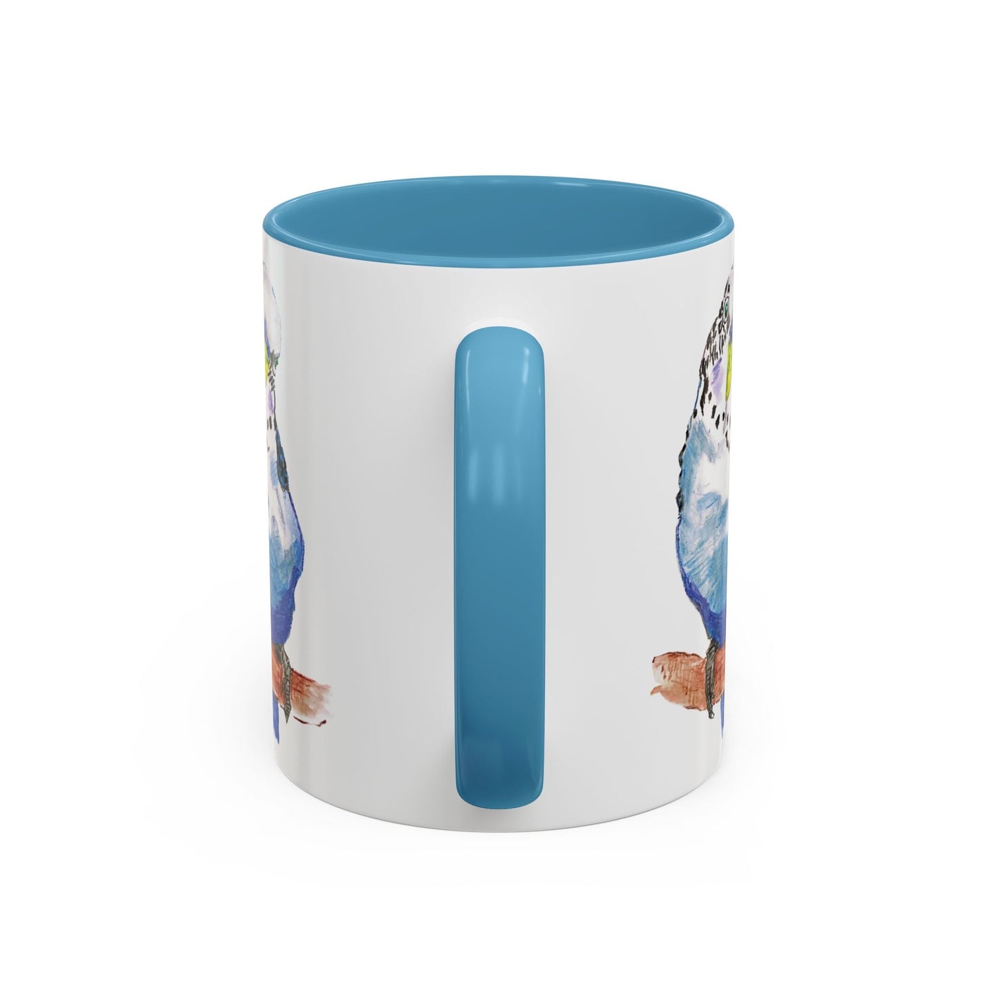 Parakeet Two Tone Coffee Mug (11oz & 15oz) - Blue Cava