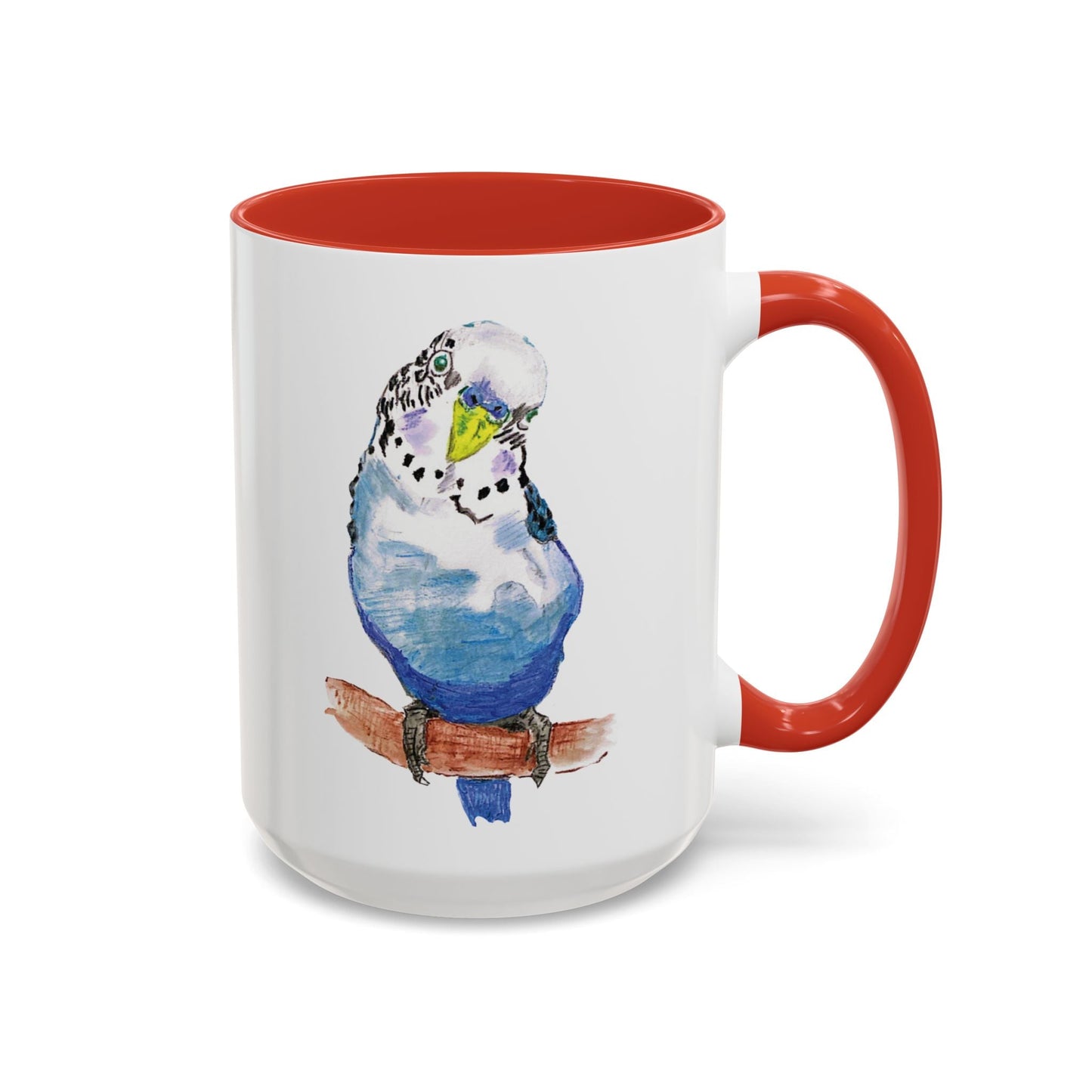 Parakeet Two Tone Coffee Mug (11oz & 15oz) - Blue Cava
