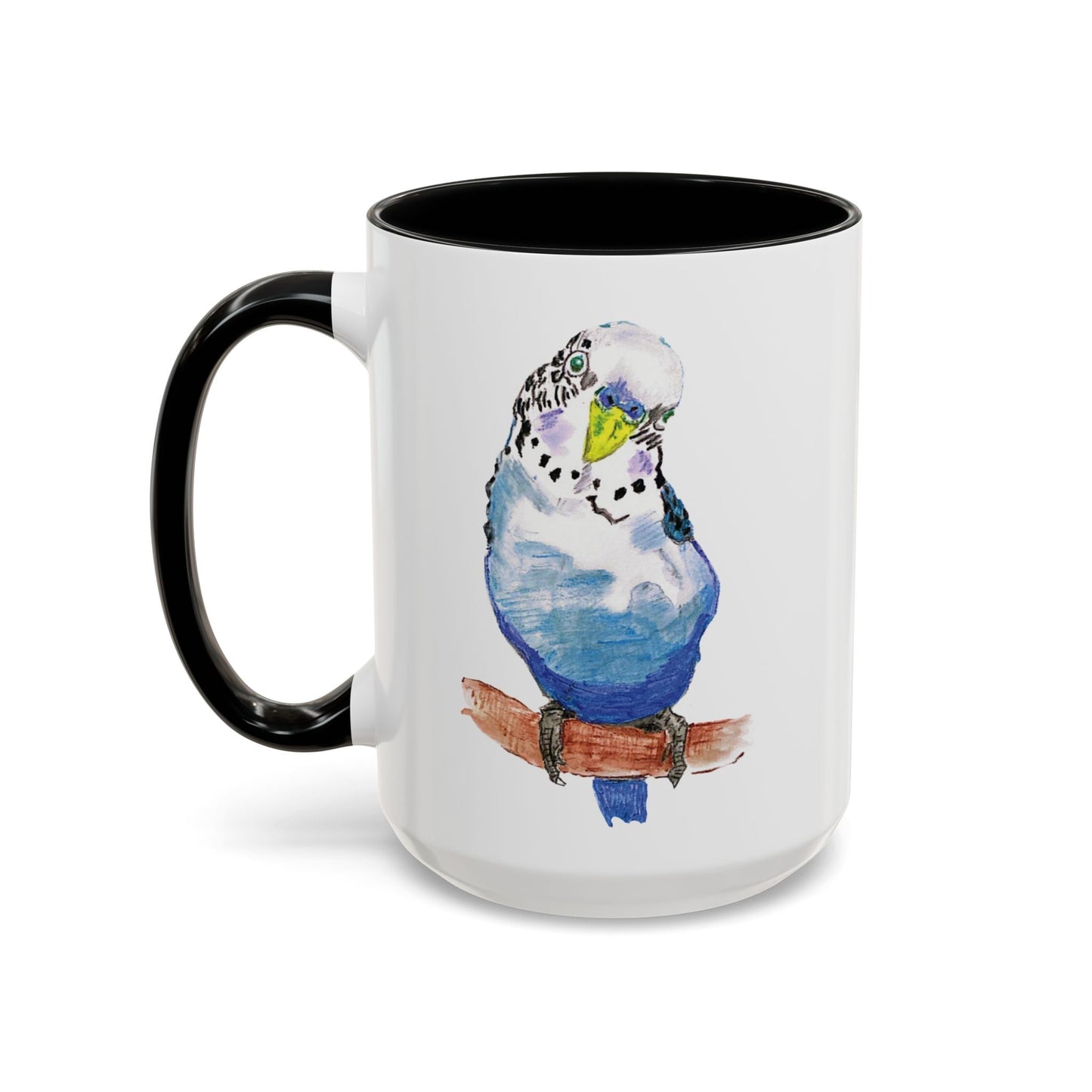 Parakeet Two Tone Coffee Mug (11oz & 15oz) - Blue Cava