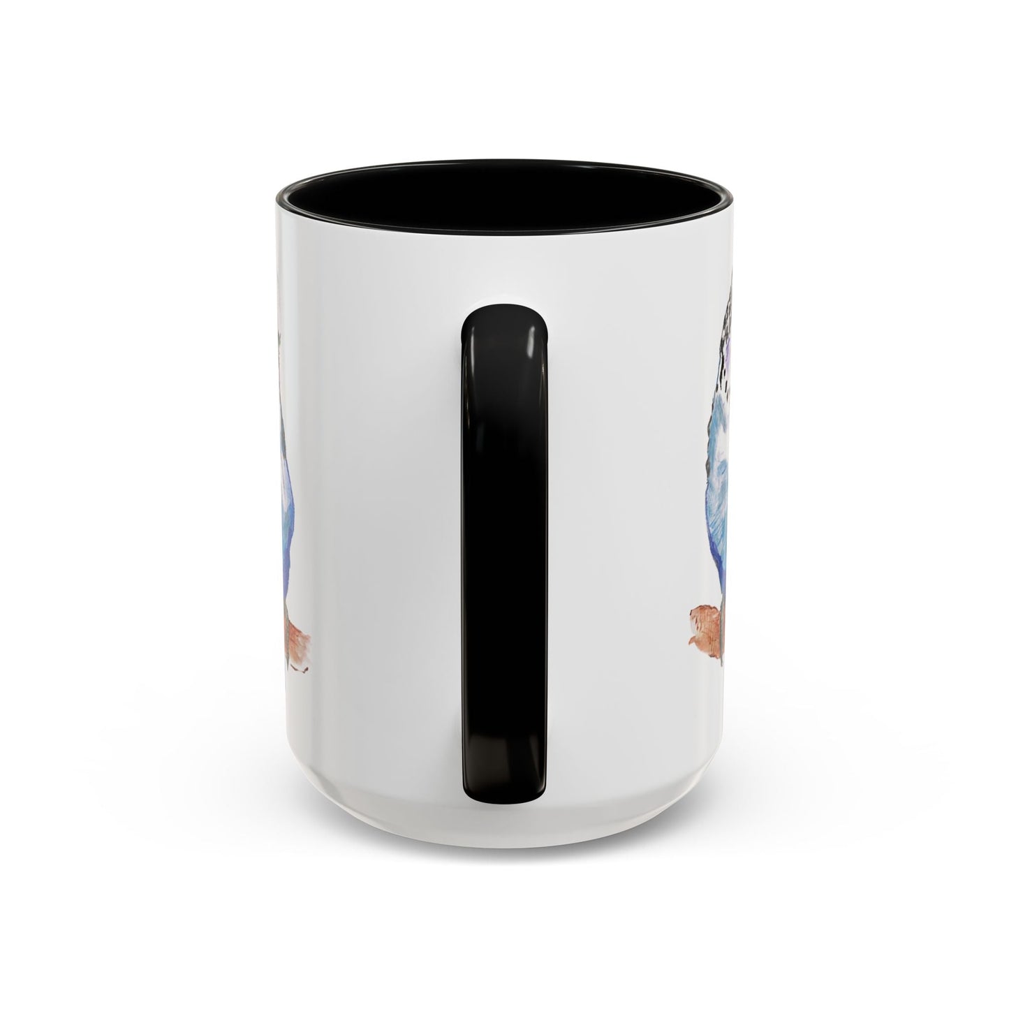 Parakeet Two Tone Coffee Mug (11oz & 15oz) - Blue Cava