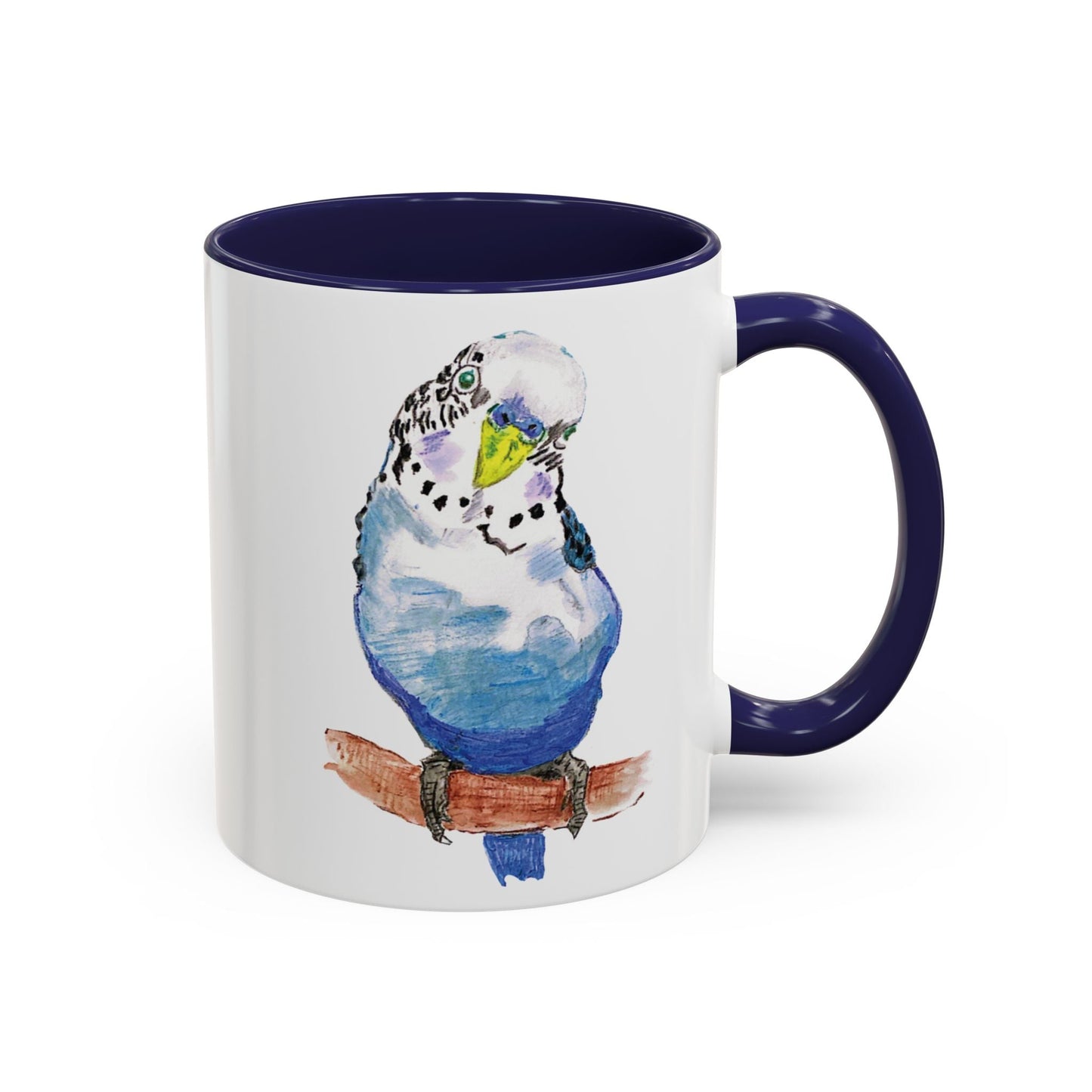 Parakeet Two Tone Coffee Mug (11oz & 15oz) - Blue Cava
