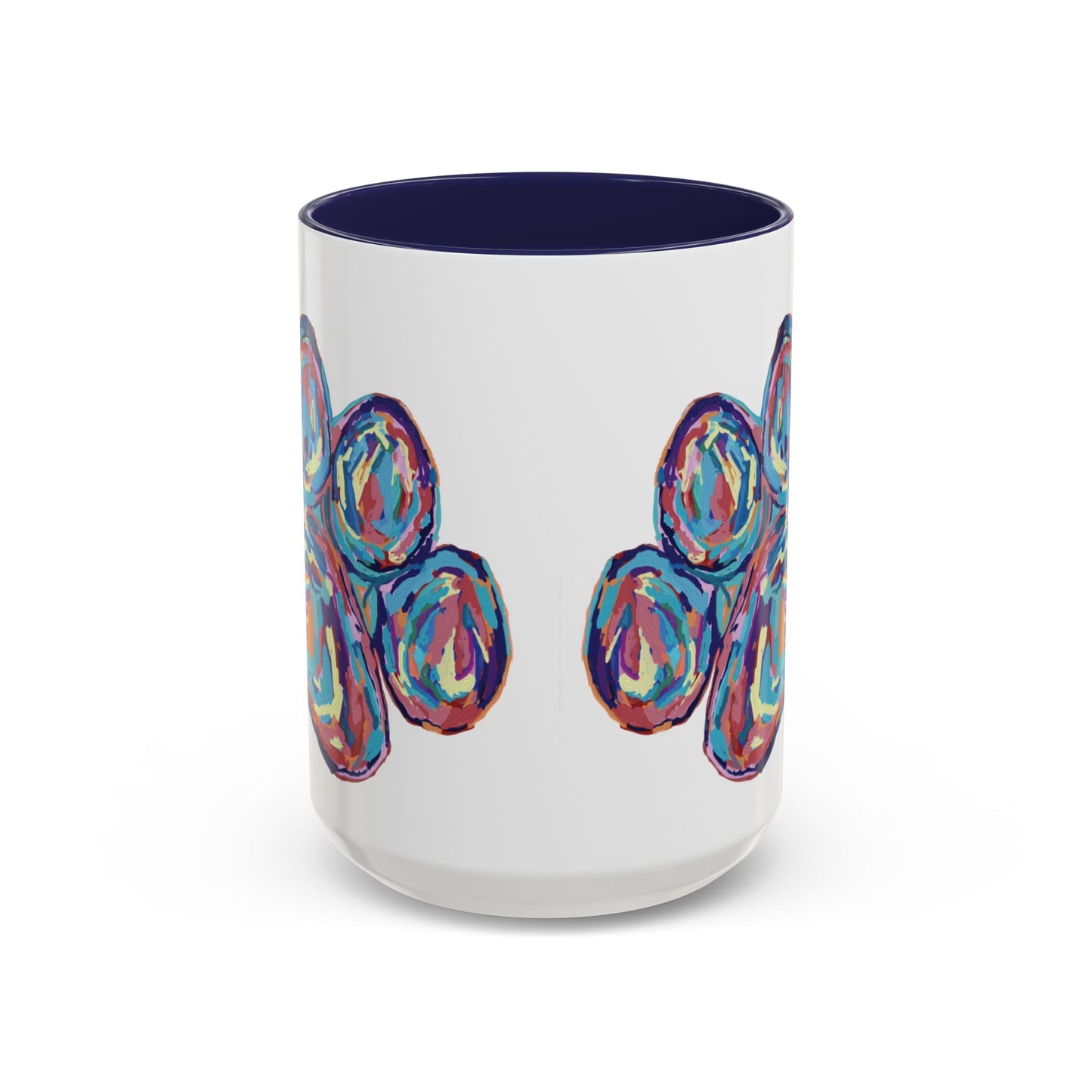 Paw Print Accent Coffee Mug (11oz & 15oz) - Blue Cava