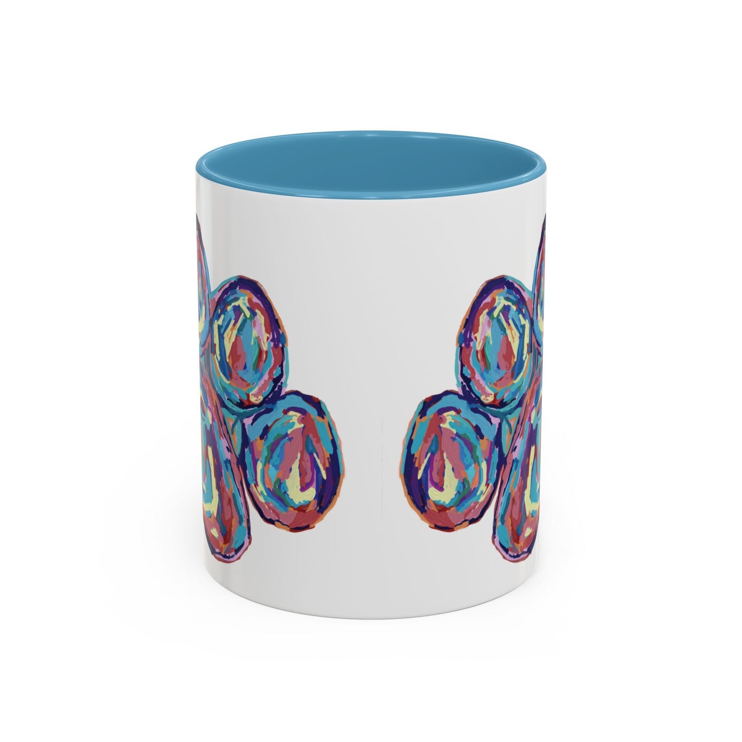 Paw Print Accent Coffee Mug (11oz & 15oz) - Blue Cava
