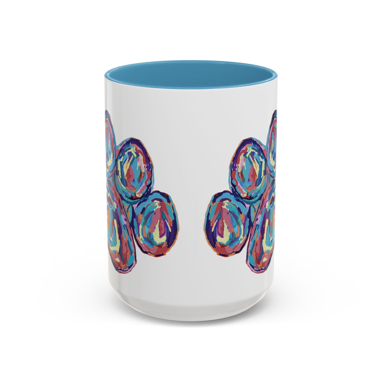 Paw Print Accent Coffee Mug (11oz & 15oz) - Blue Cava