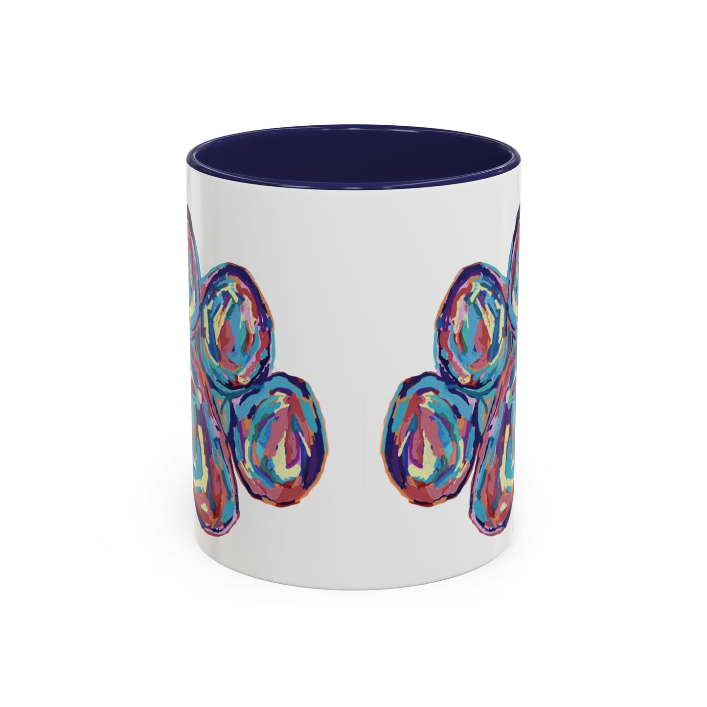 Paw Print Accent Coffee Mug (11oz & 15oz) - Blue Cava