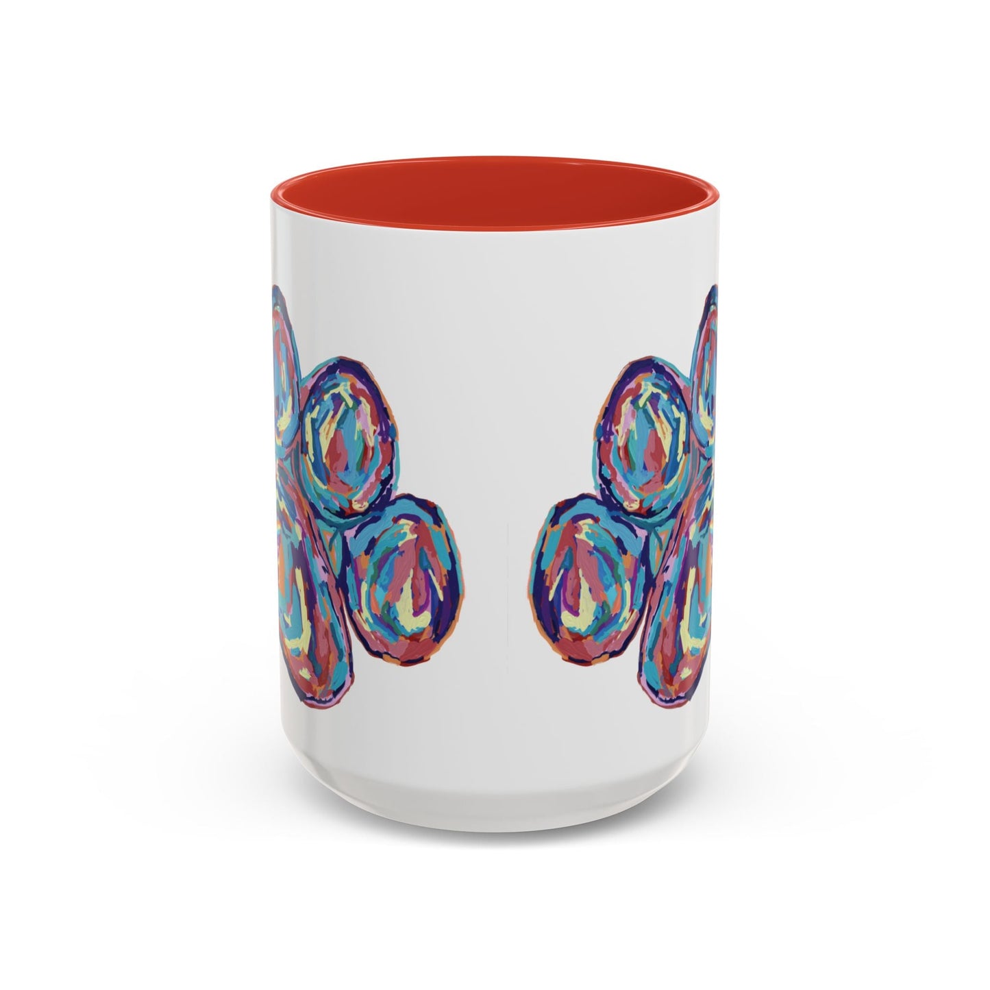 Paw Print Accent Coffee Mug (11oz & 15oz) - Blue Cava