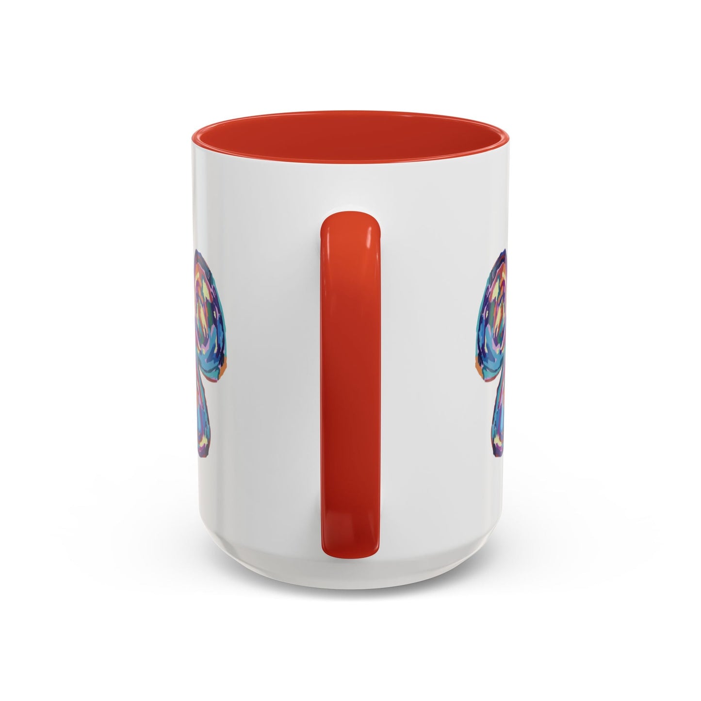Paw Print Accent Coffee Mug (11oz & 15oz) - Blue Cava