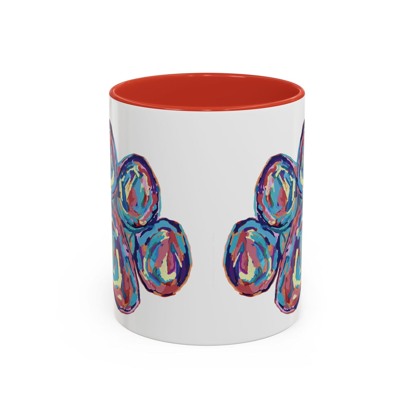 Paw Print Accent Coffee Mug (11oz & 15oz) - Blue Cava
