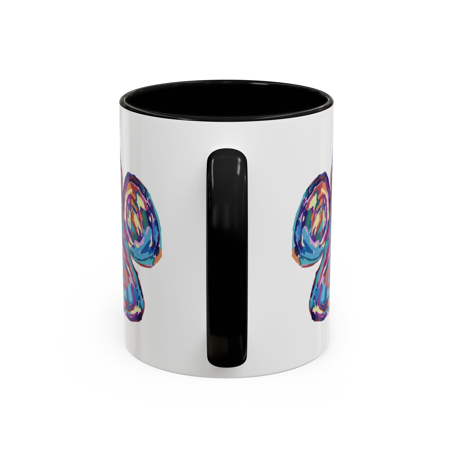 Paw Print Accent Coffee Mug (11oz & 15oz) - Blue Cava