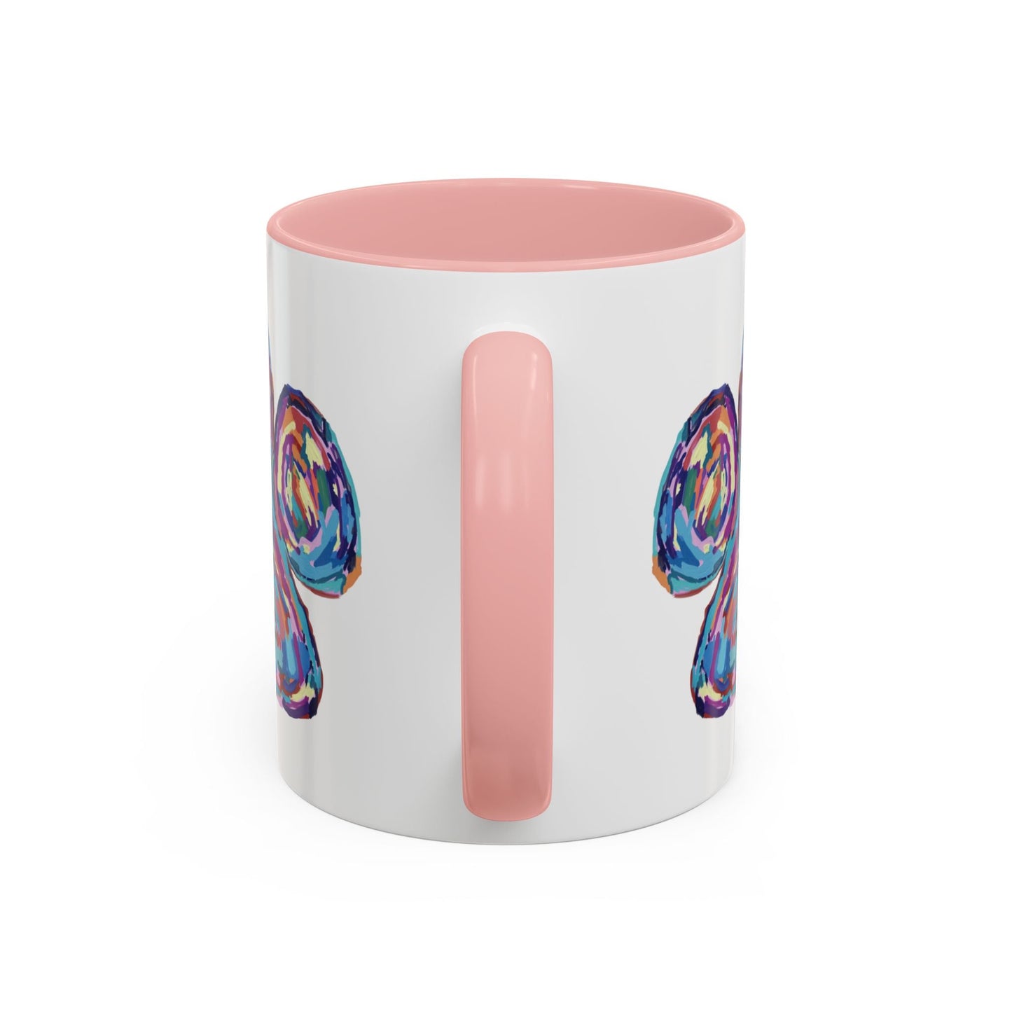 Paw Print Accent Coffee Mug (11oz & 15oz) - Blue Cava