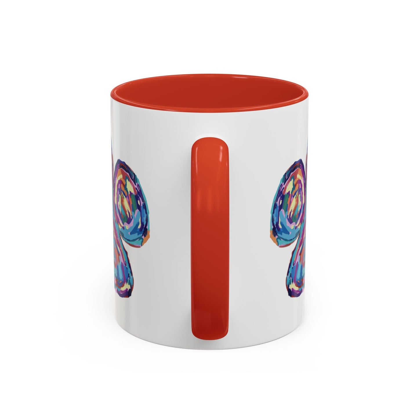 Paw Print Accent Coffee Mug (11oz & 15oz) - Blue Cava