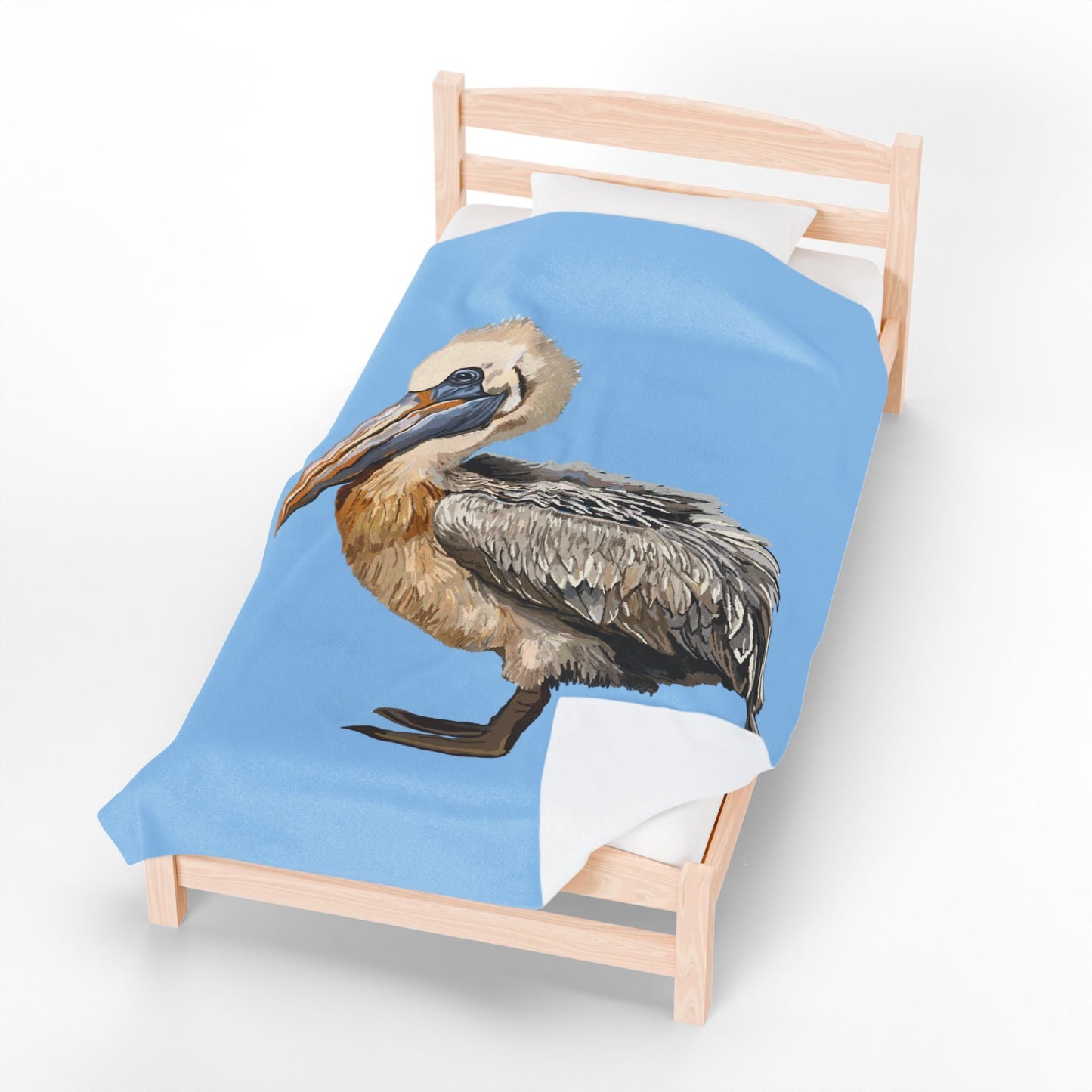 Pelican Cozy Velveteen Plush Blanket - Blue Cava