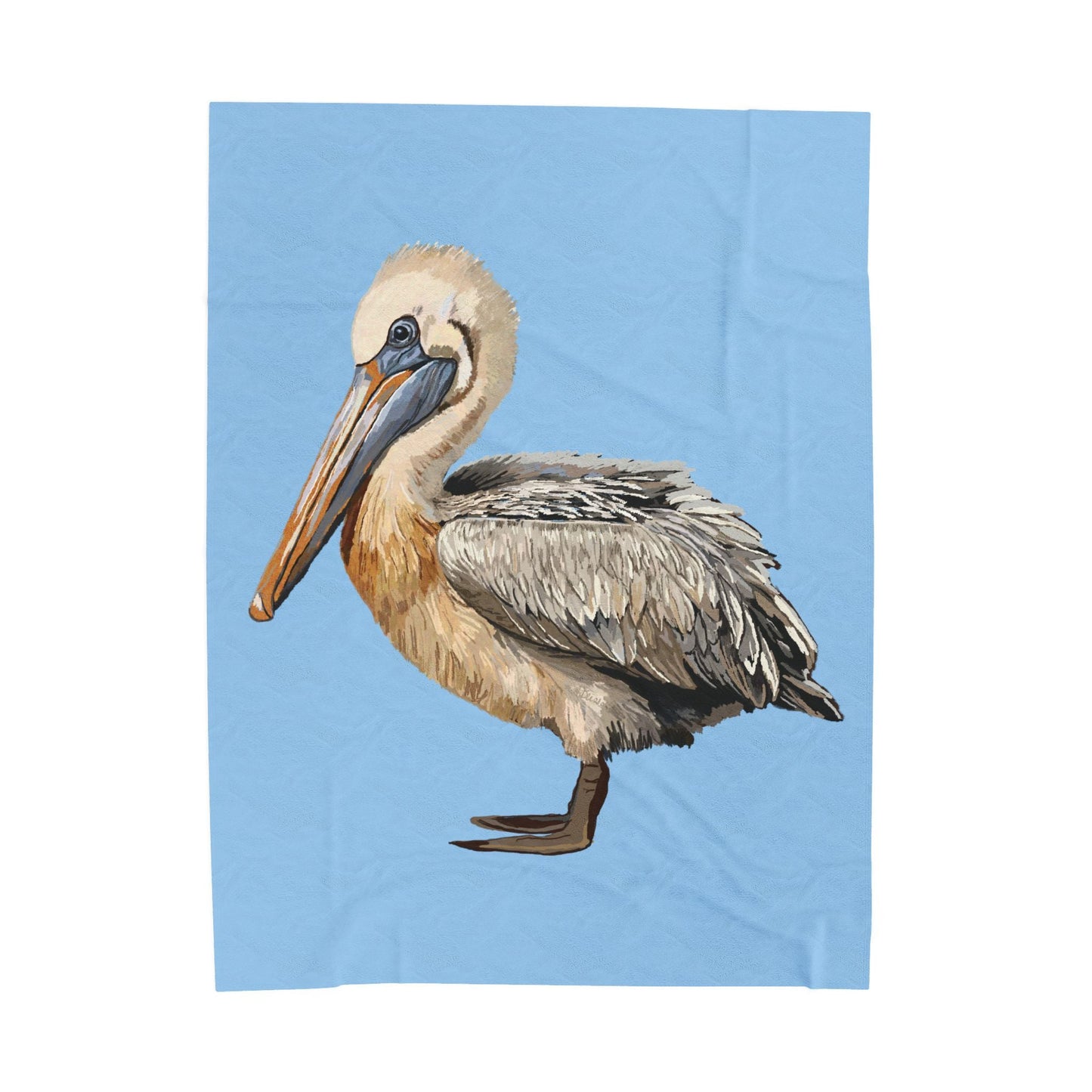 Pelican Cozy Velveteen Plush Blanket - Blue Cava
