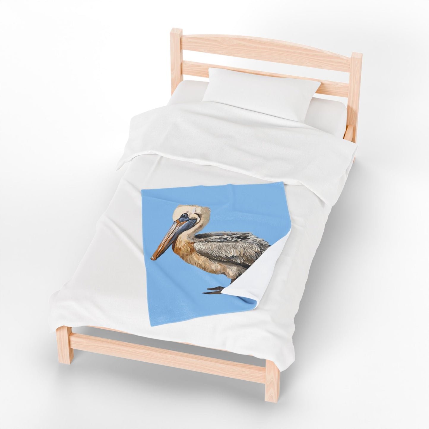 Pelican Cozy Velveteen Plush Blanket - Blue Cava