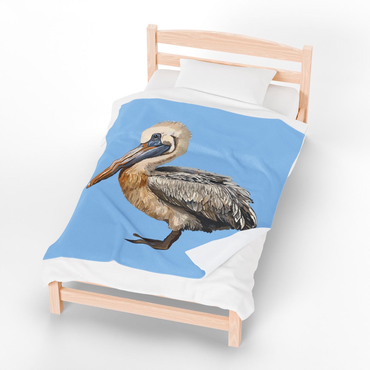 Pelican Cozy Velveteen Plush Blanket - Blue Cava