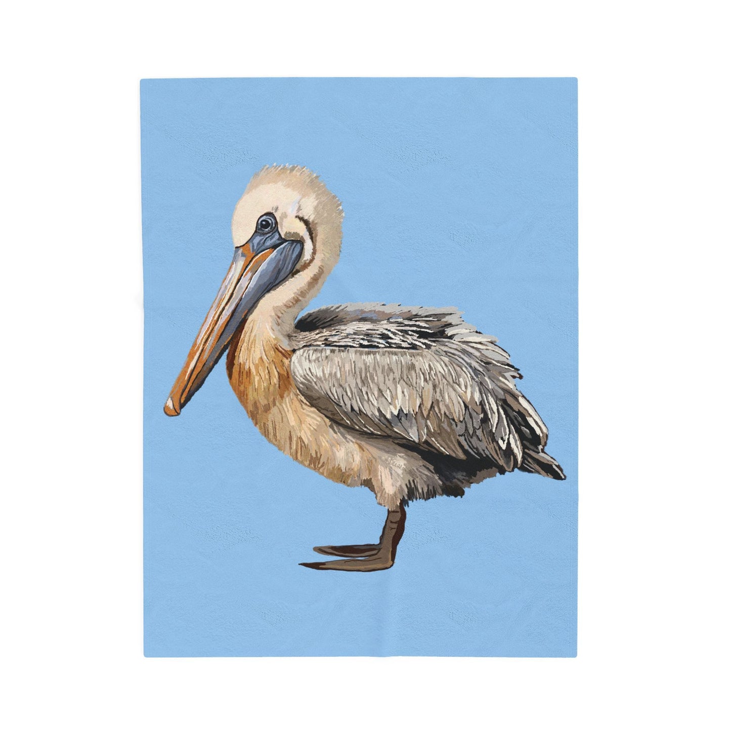 Pelican Cozy Velveteen Plush Blanket - Blue Cava