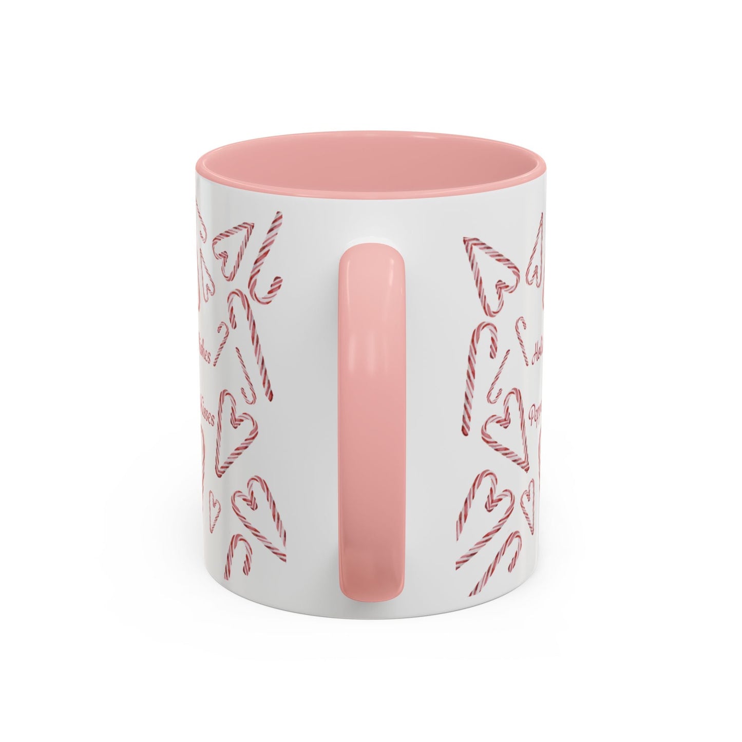 Peppermint Kisses Accent Coffee Mug (11oz & 15oz) - Blue Cava