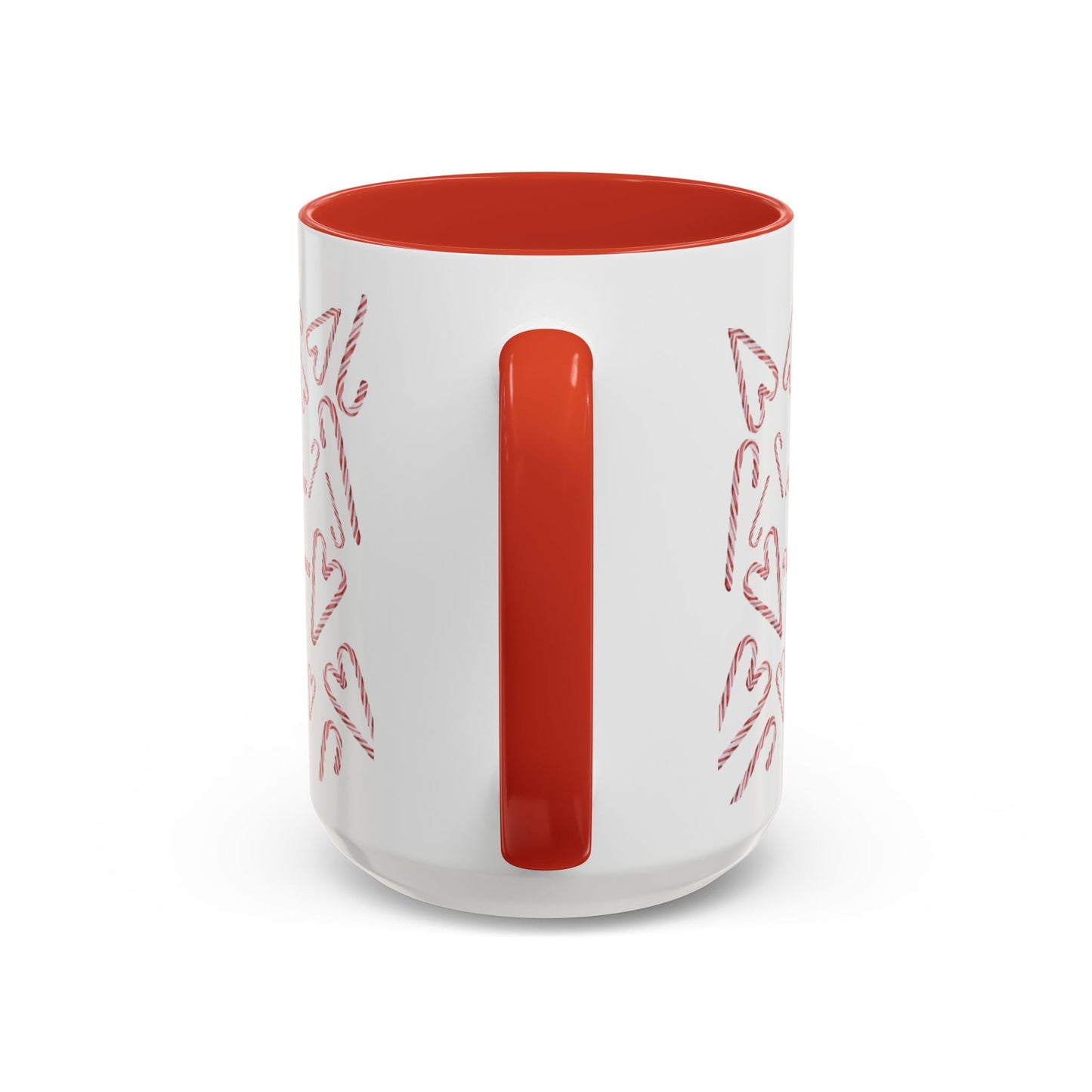 Peppermint Kisses Accent Coffee Mug (11oz & 15oz) - Blue Cava