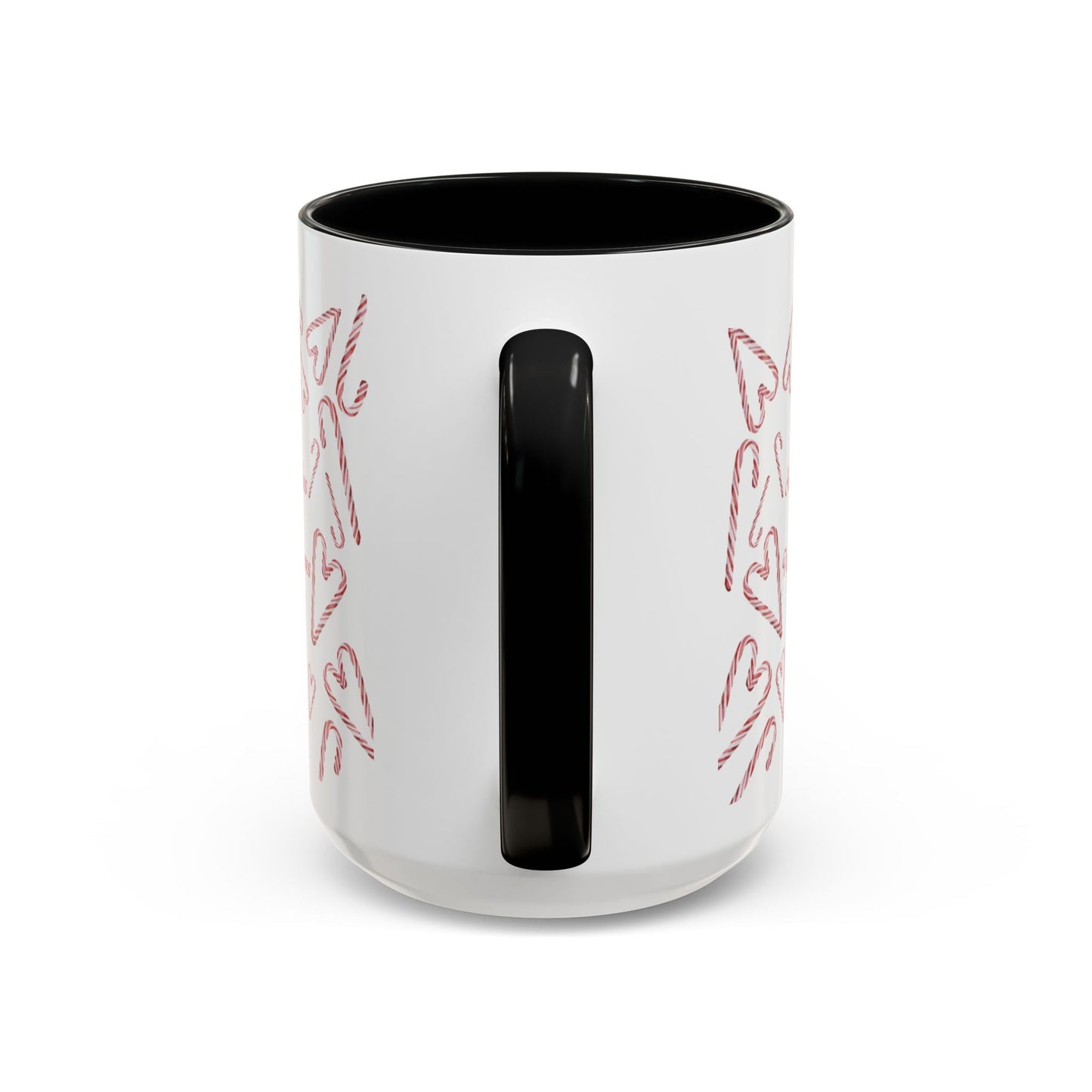 Peppermint Kisses Accent Coffee Mug (11oz & 15oz) - Blue Cava