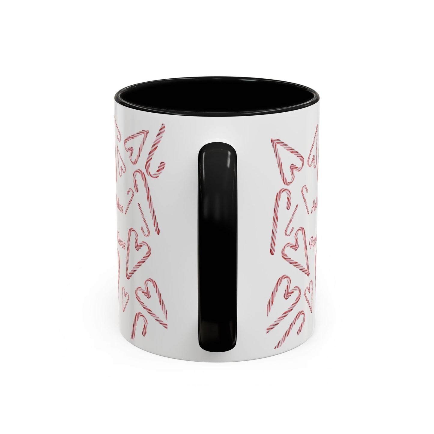Peppermint Kisses Accent Coffee Mug (11oz & 15oz) - Blue Cava