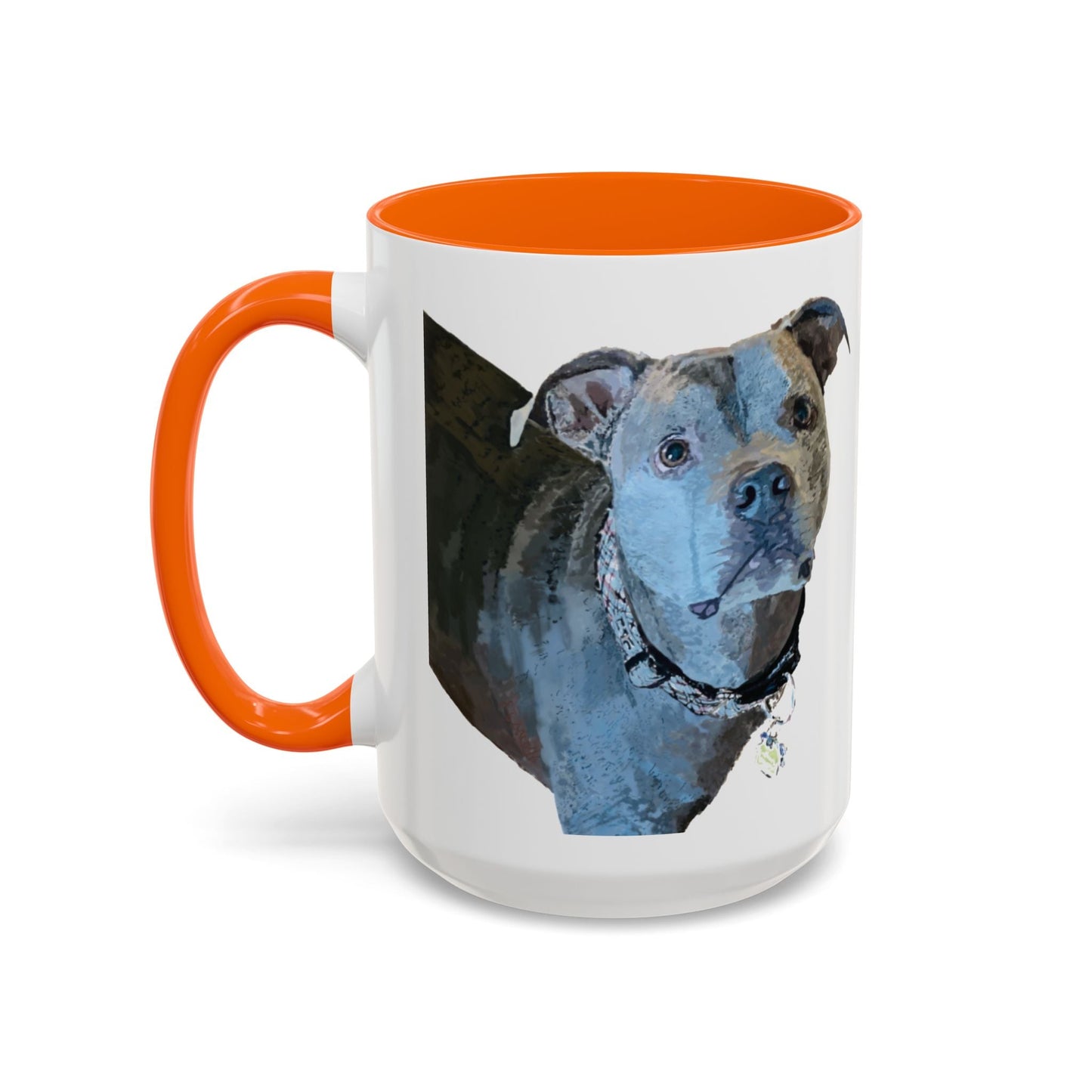 Pitt Bull “Diesel” Two Tone Ceramic Mug - 11 oz & 15 oz - Blue Cava