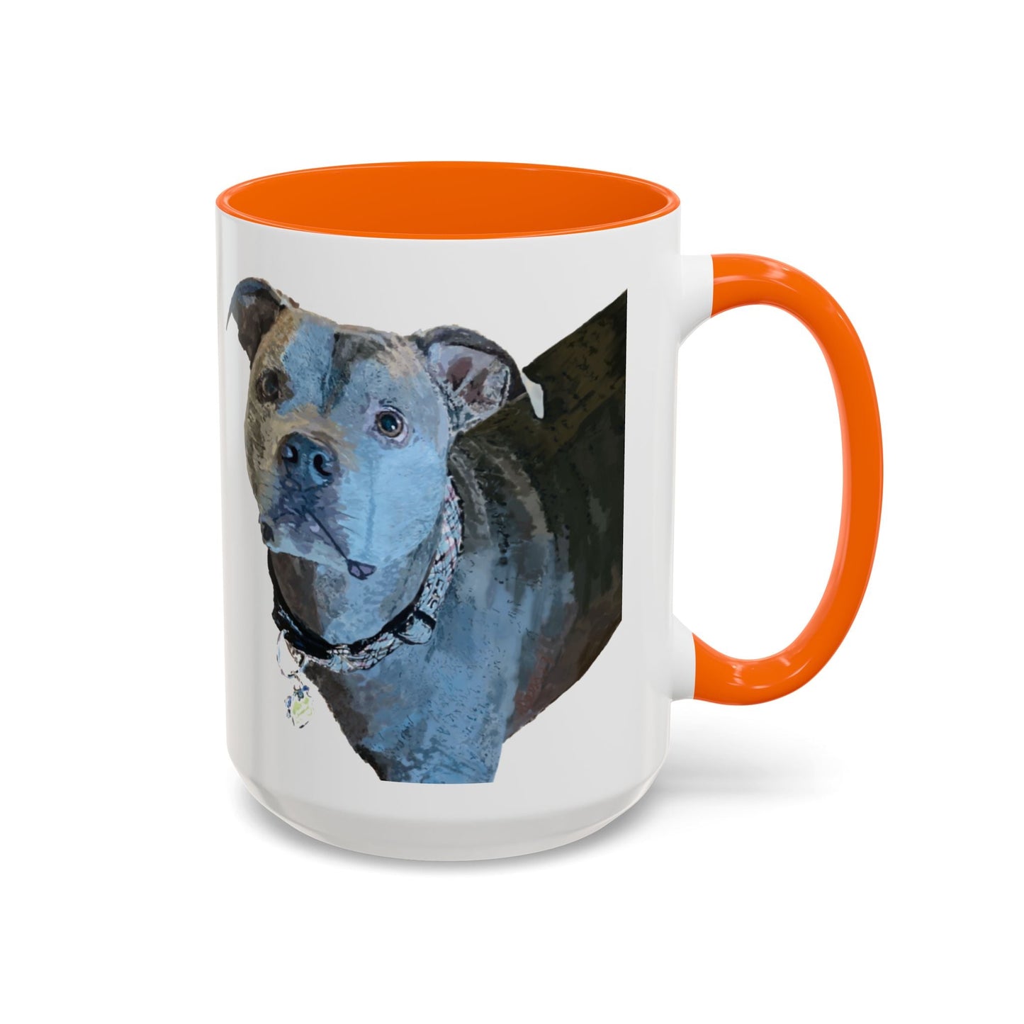 Pitt Bull “Diesel” Two Tone Ceramic Mug - 11 oz & 15 oz - Blue Cava