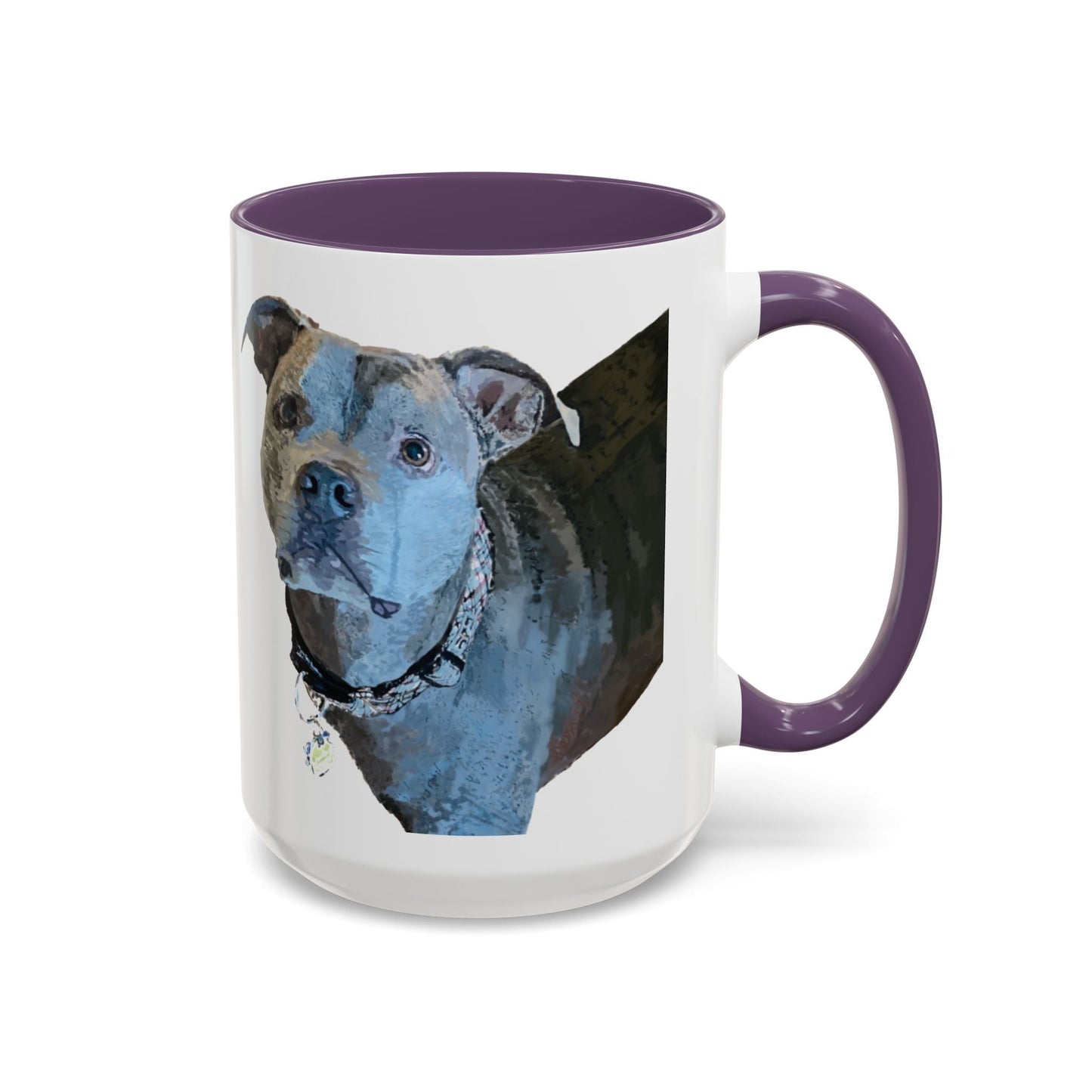 Pitt Bull “Diesel” Two Tone Ceramic Mug - 11 oz & 15 oz - Blue Cava