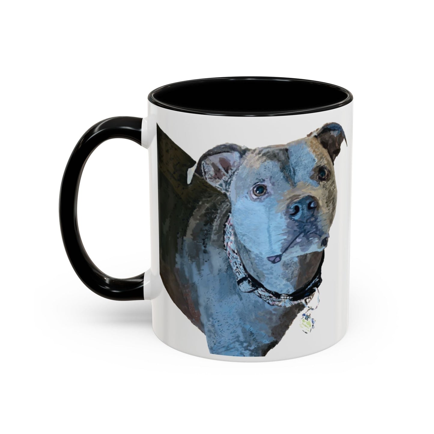 Pitt Bull “Diesel” Two Tone Ceramic Mug - 11 oz & 15 oz - Blue Cava