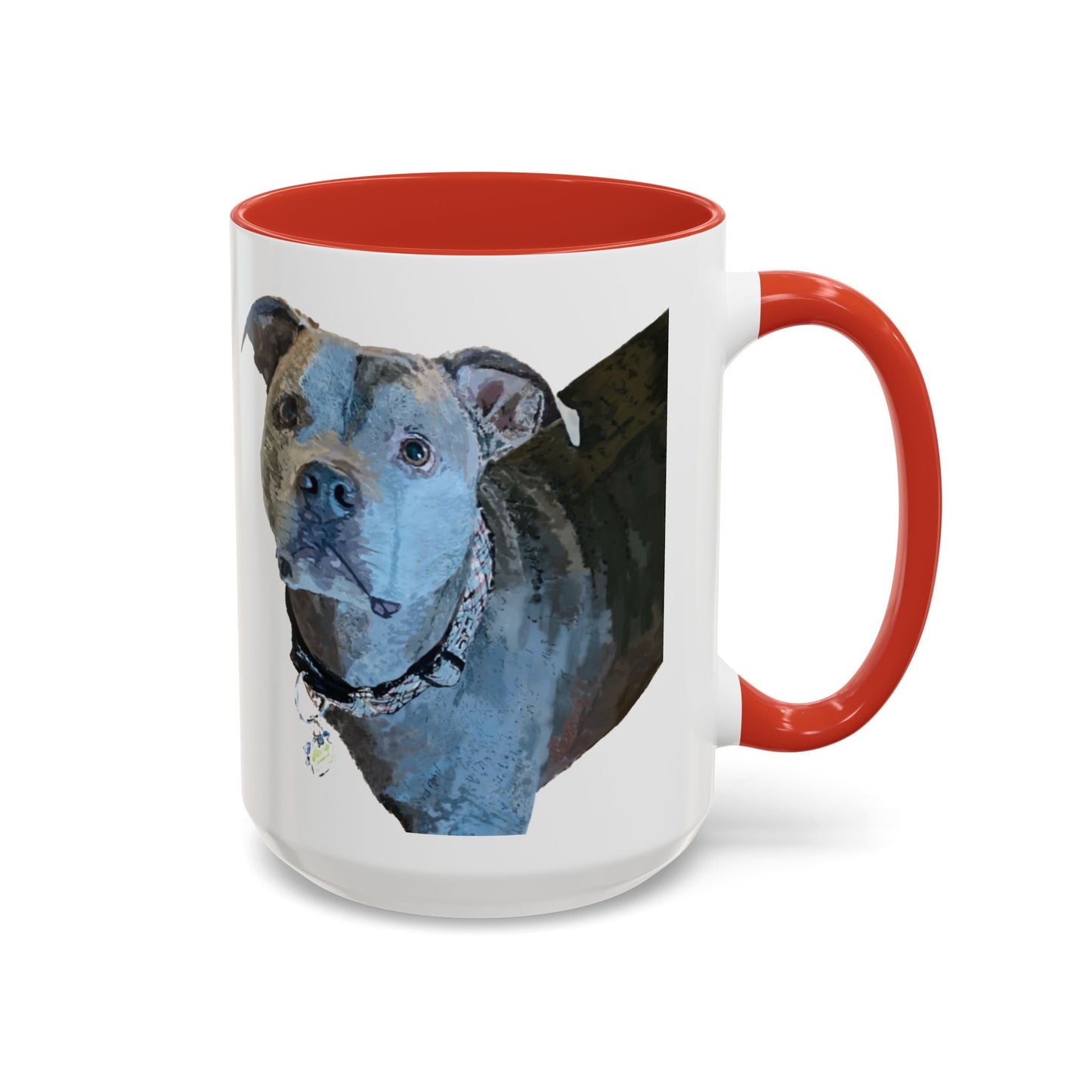 Pitt Bull “Diesel” Two Tone Ceramic Mug - 11 oz & 15 oz - Blue Cava