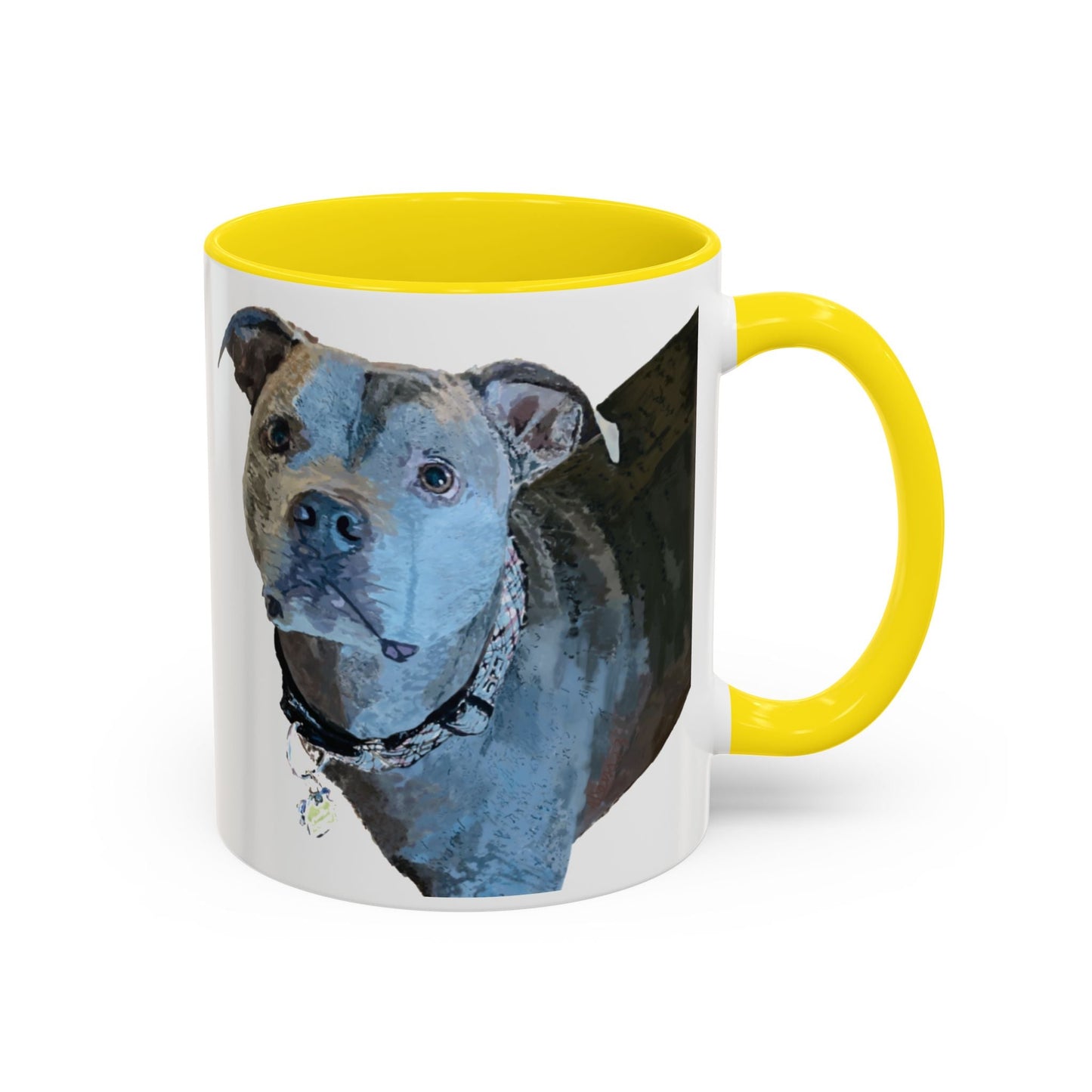 Pitt Bull “Diesel” Two Tone Ceramic Mug - 11 oz & 15 oz - Blue Cava